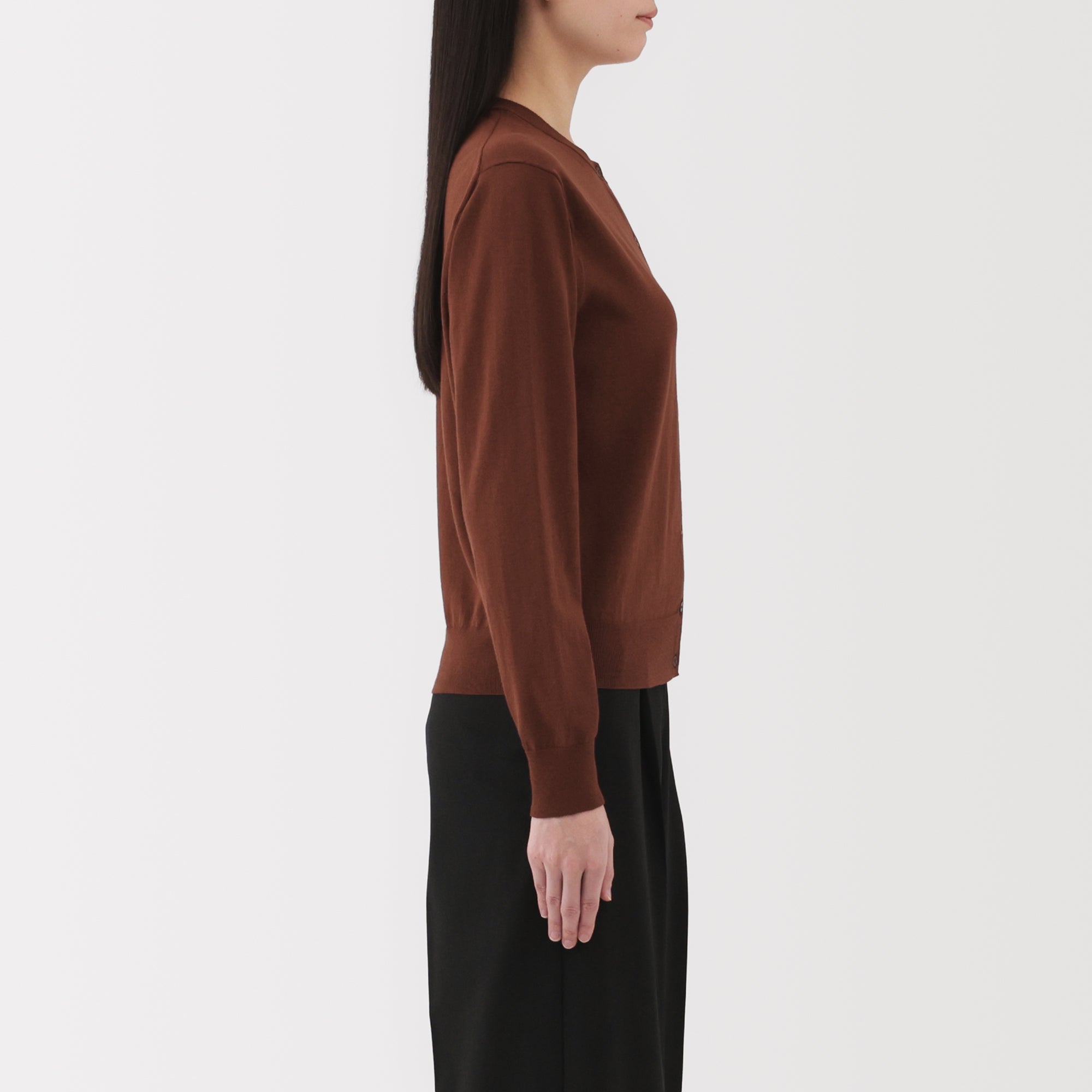 Women's High Twist Crewneck Cardigan