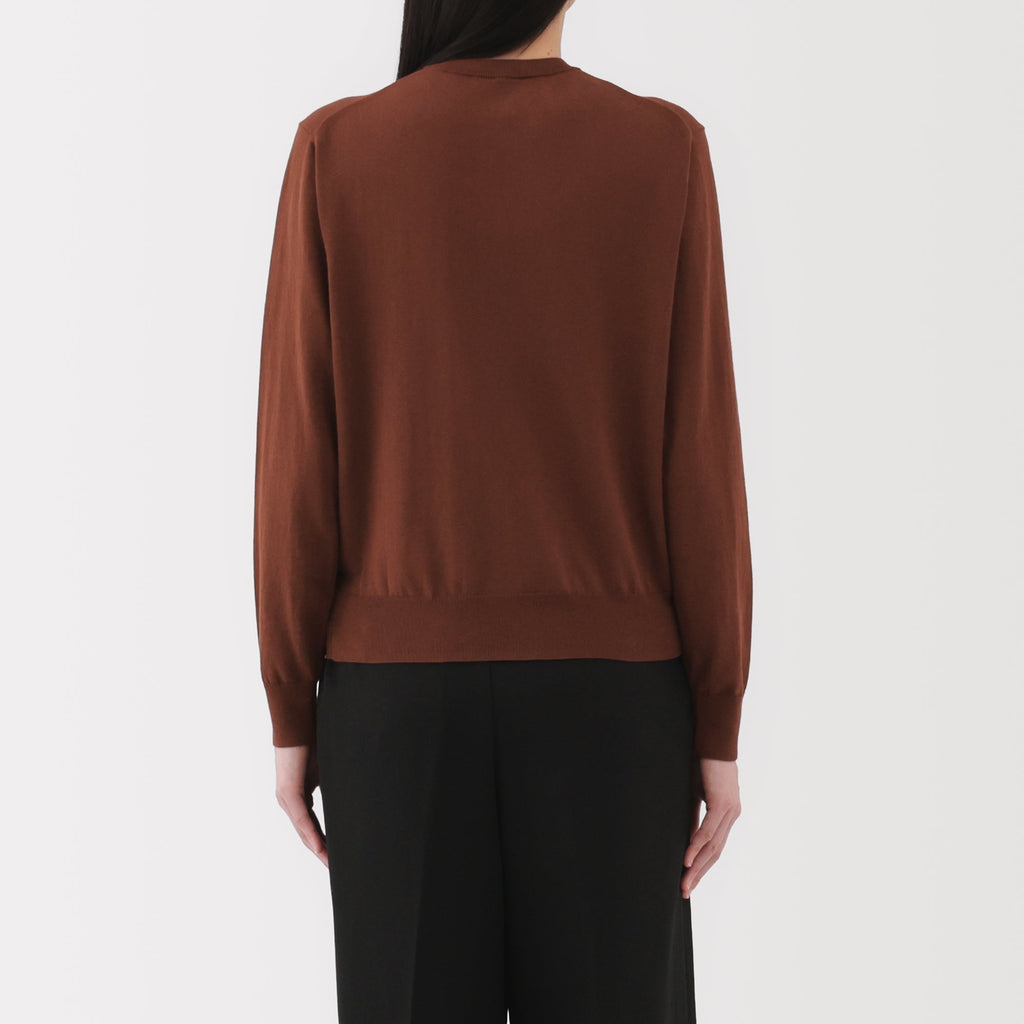 Women's High Twist Crewneck Cardigan