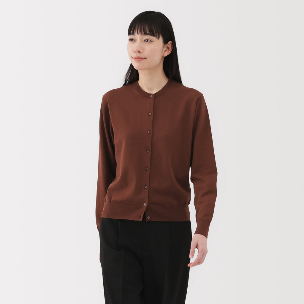 Women's High Twist Crewneck Cardigan