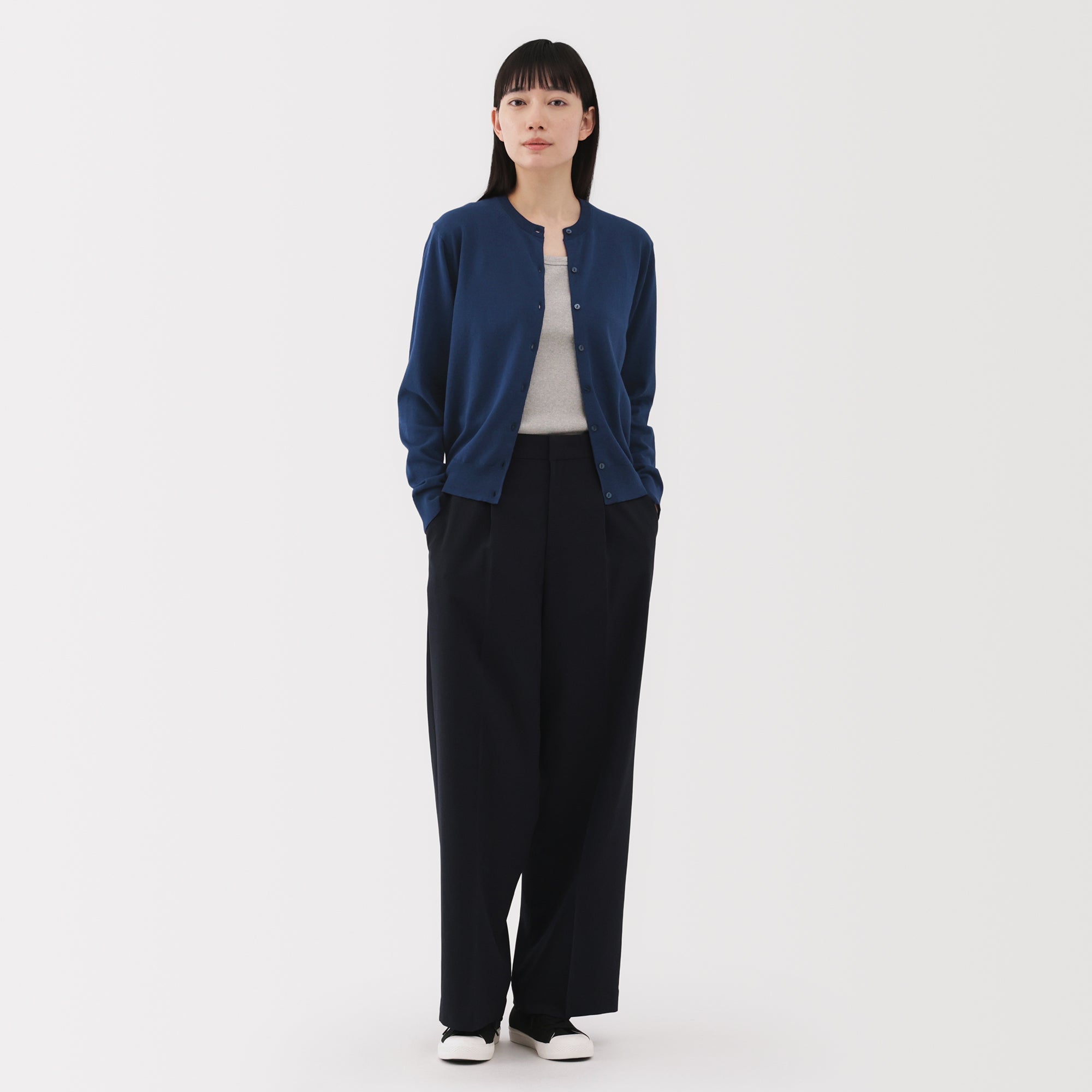 Women's High Twist Crewneck Cardigan