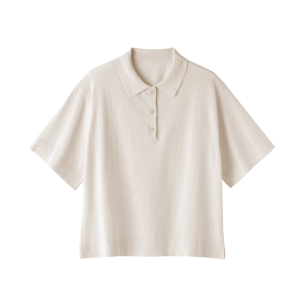 Women's Light Knit Polo Jumper