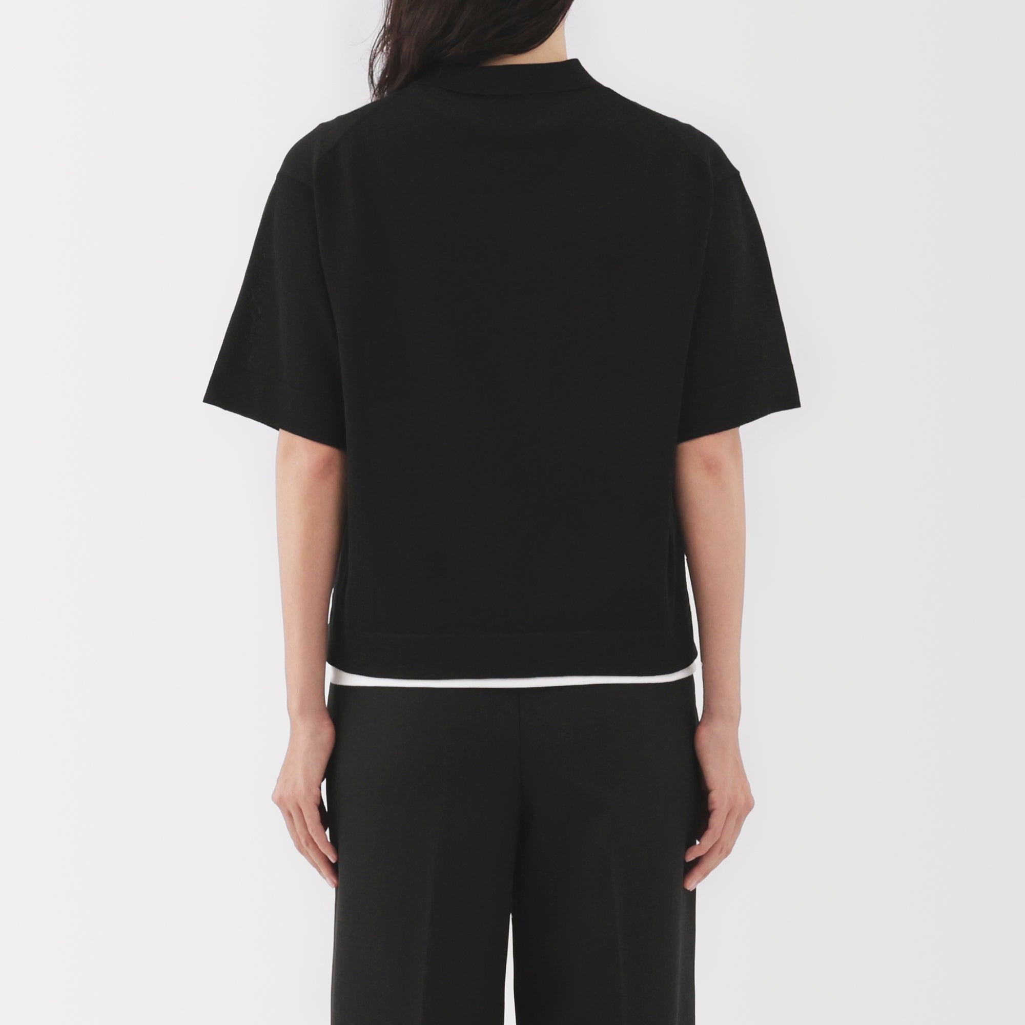 Women's Light Knit Polo Jumper