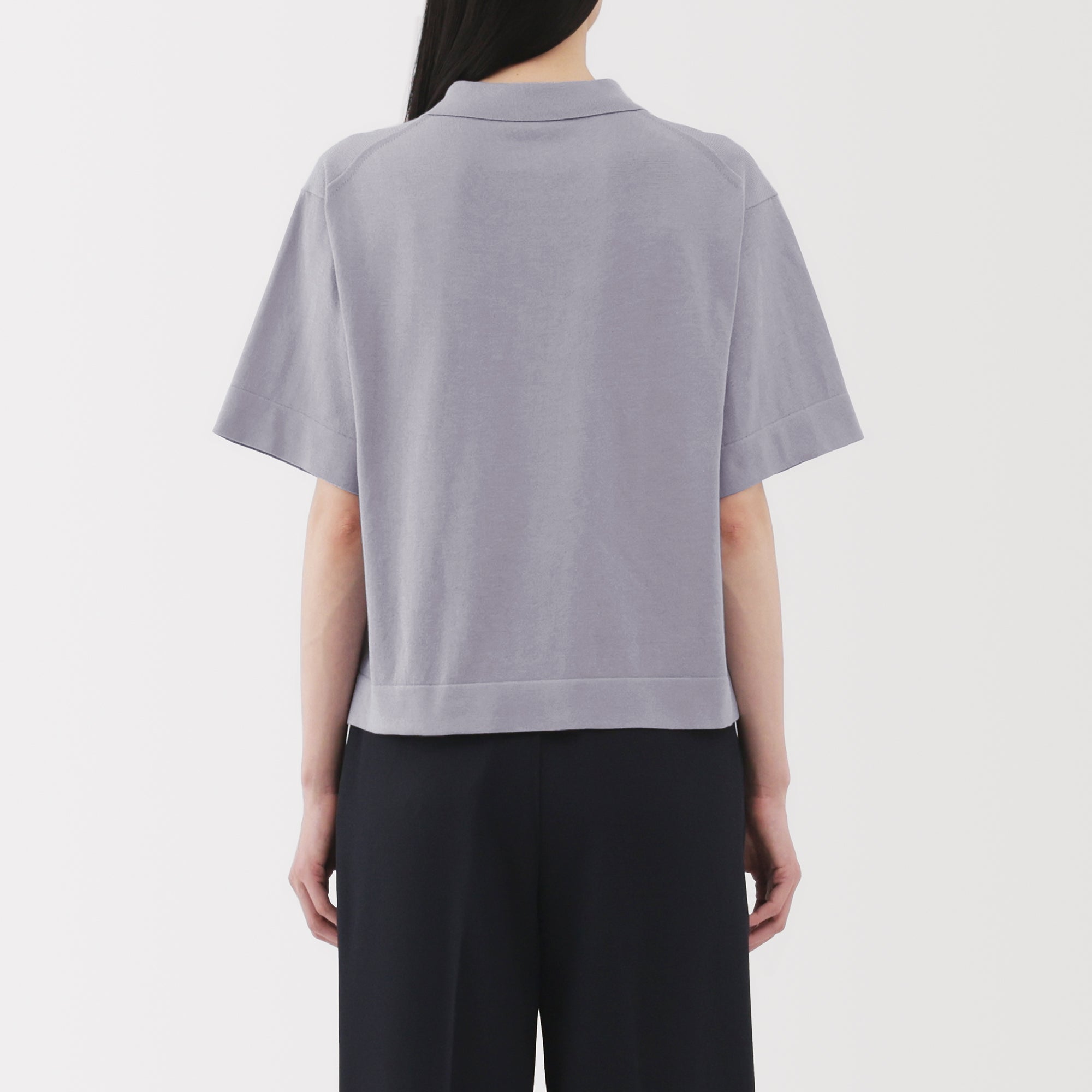 Women's Light Knit Polo Jumper