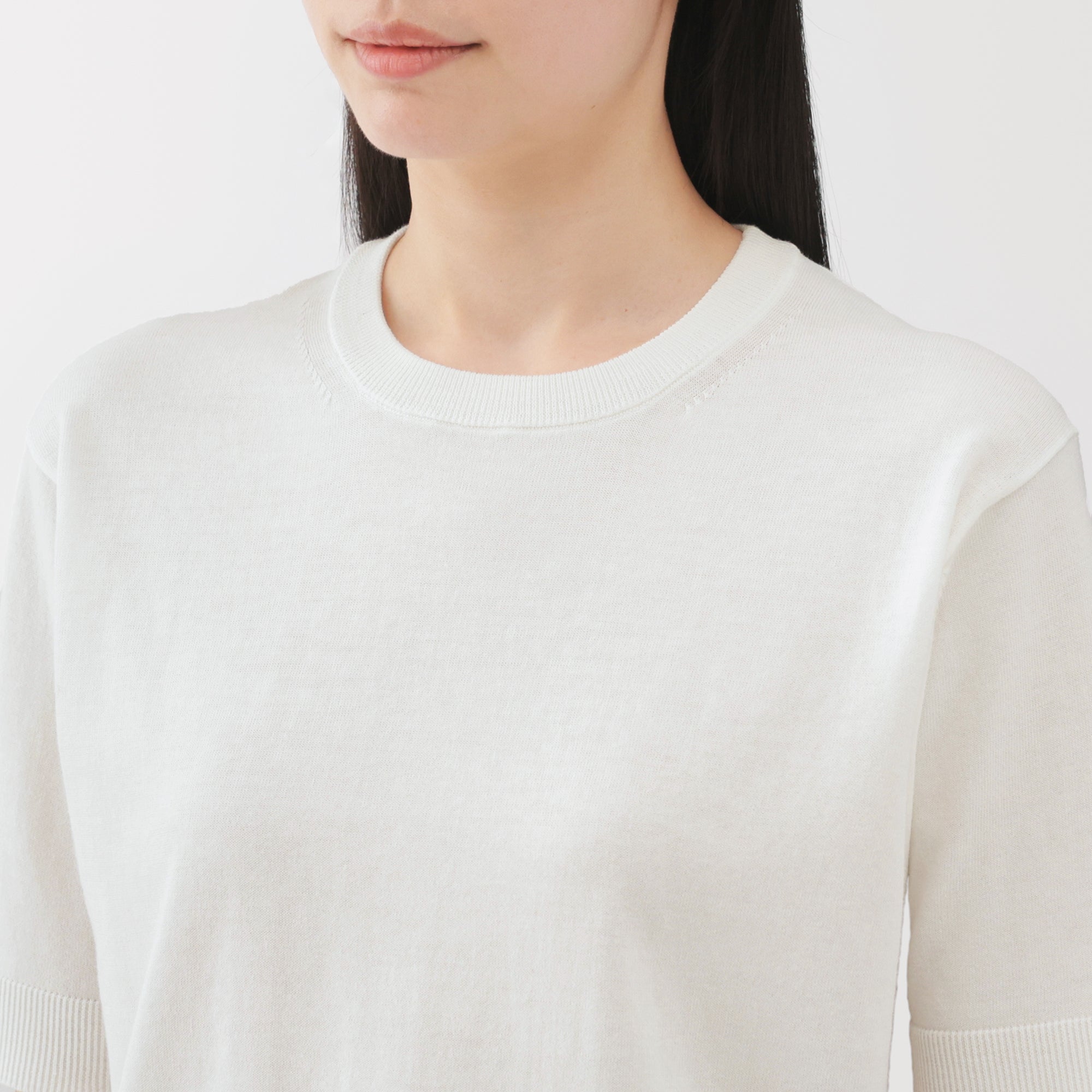 Women's High Twist Half Sleeve Sweater