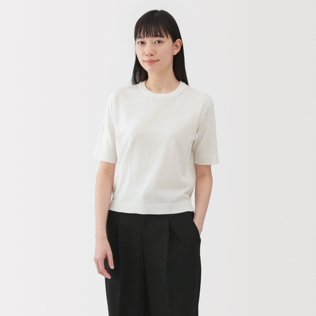 Women's High Twist Half Sleeve Sweater
