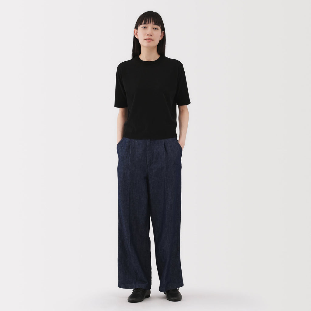 Women's High Twist Half Sleeve Sweater