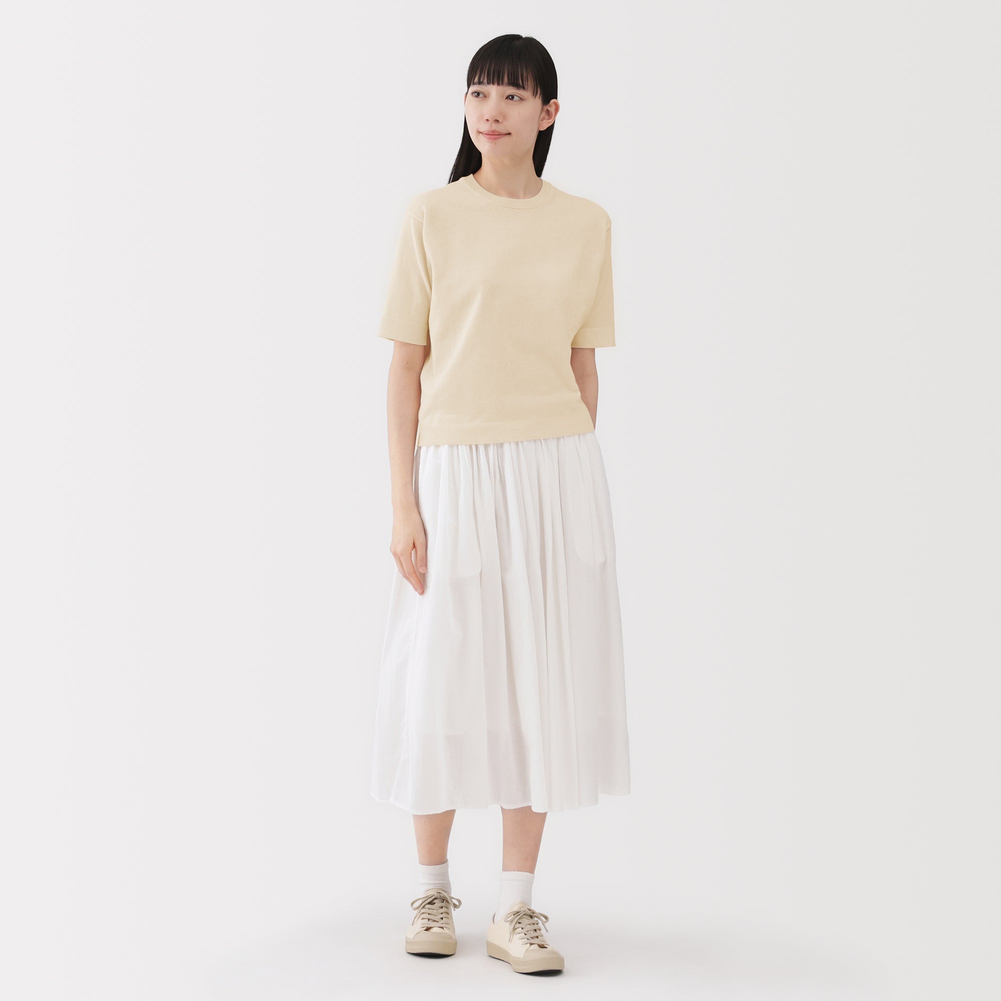 Women's High Twist Half Sleeve Sweater