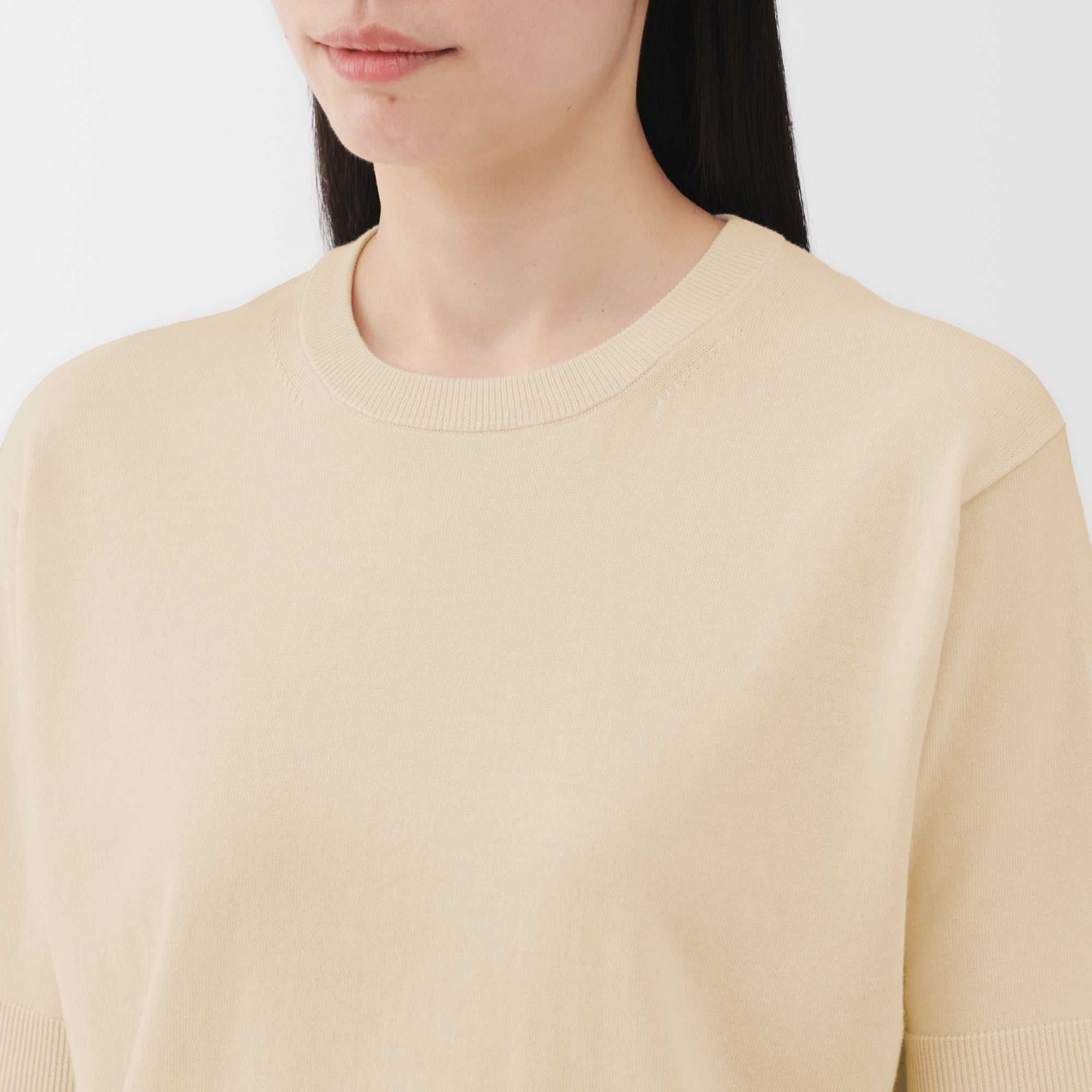 Women's High Twist Half Sleeve Sweater