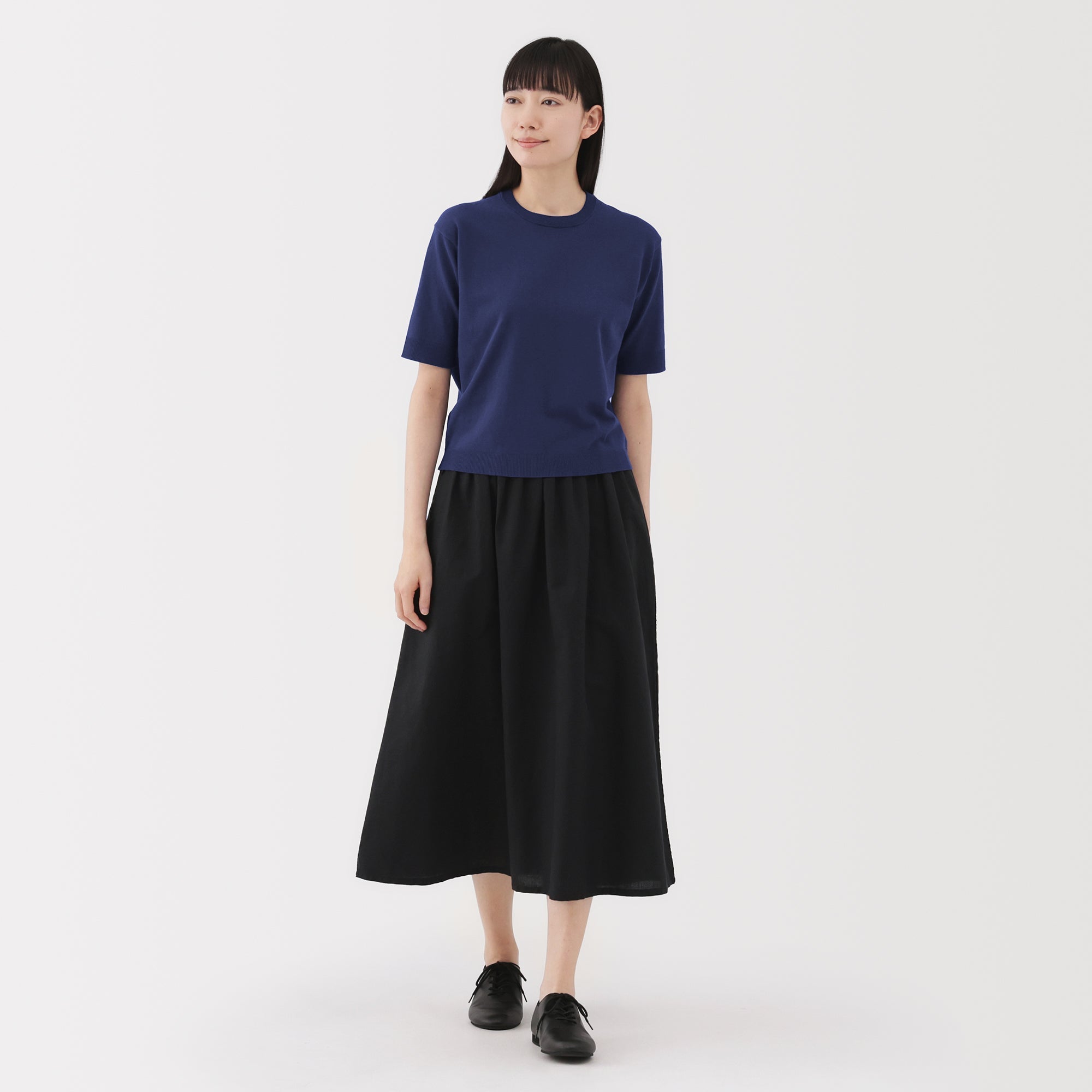 Women's High Twist Half Sleeve Sweater