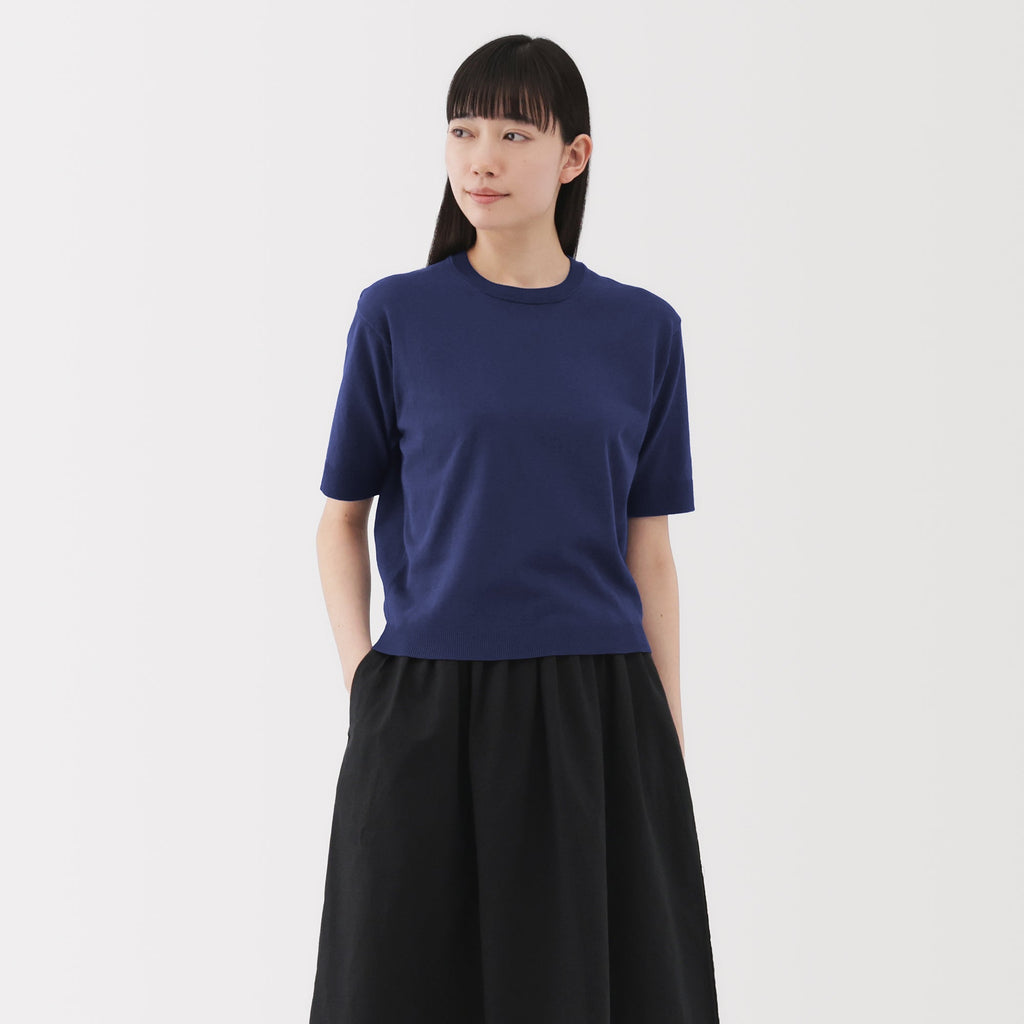 Women's High Twist Half Sleeve Sweater