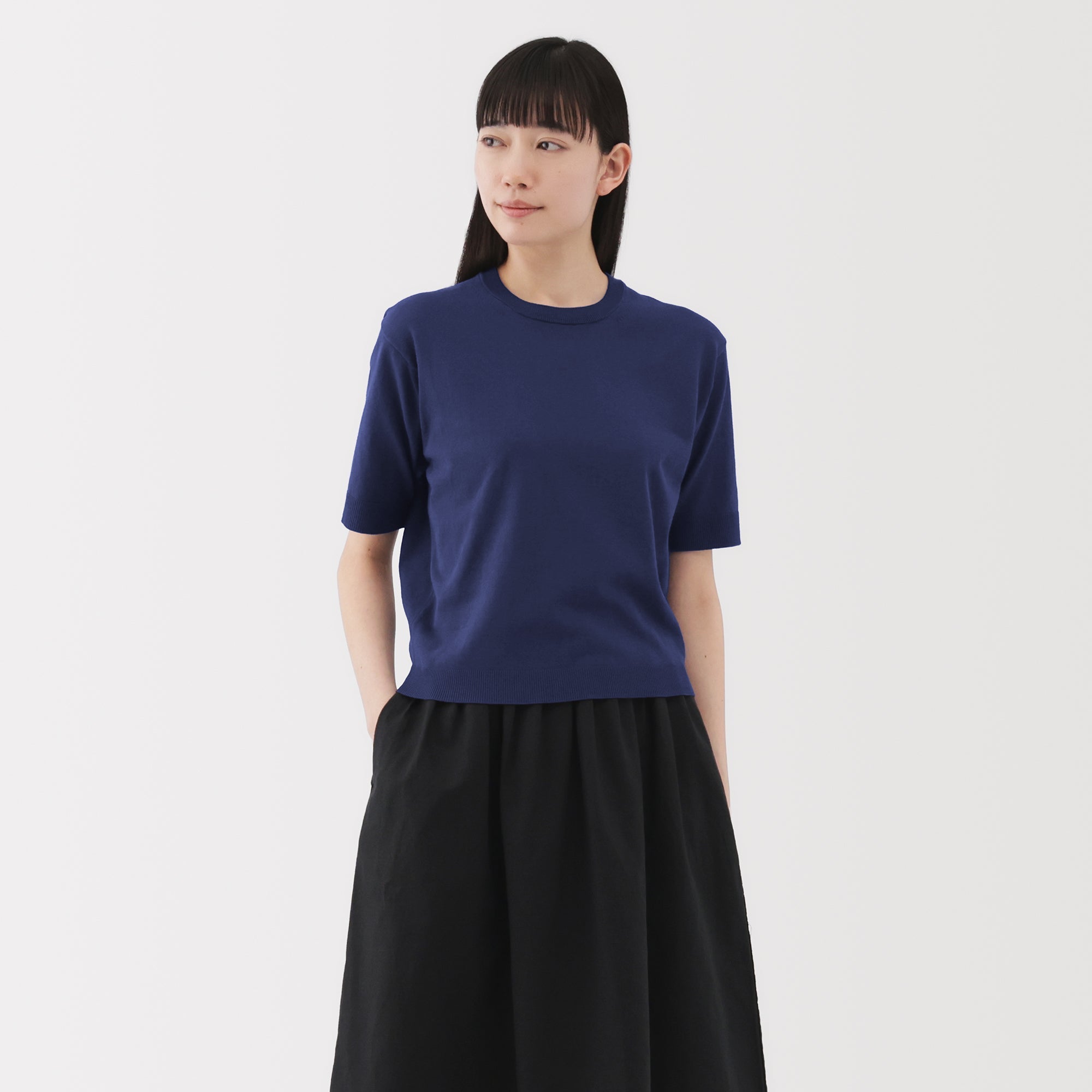 Women's High Twist Half Sleeve Sweater