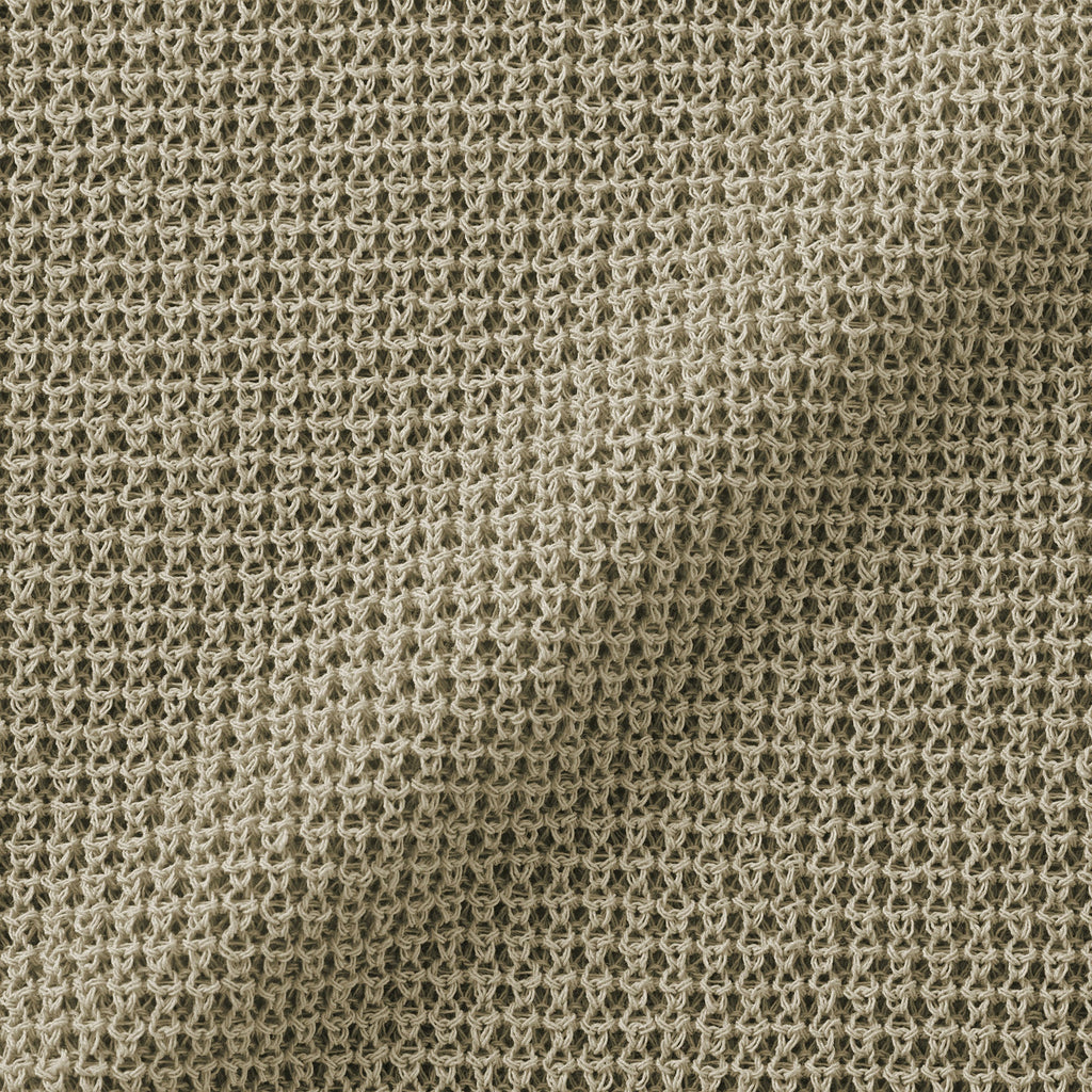 Women's Linen Blend Mesh Half Sleeve Sweater