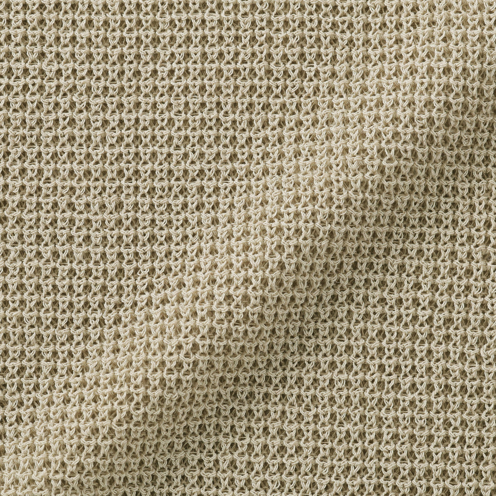 Women's Linen Blend Mesh V Neck Cardigan