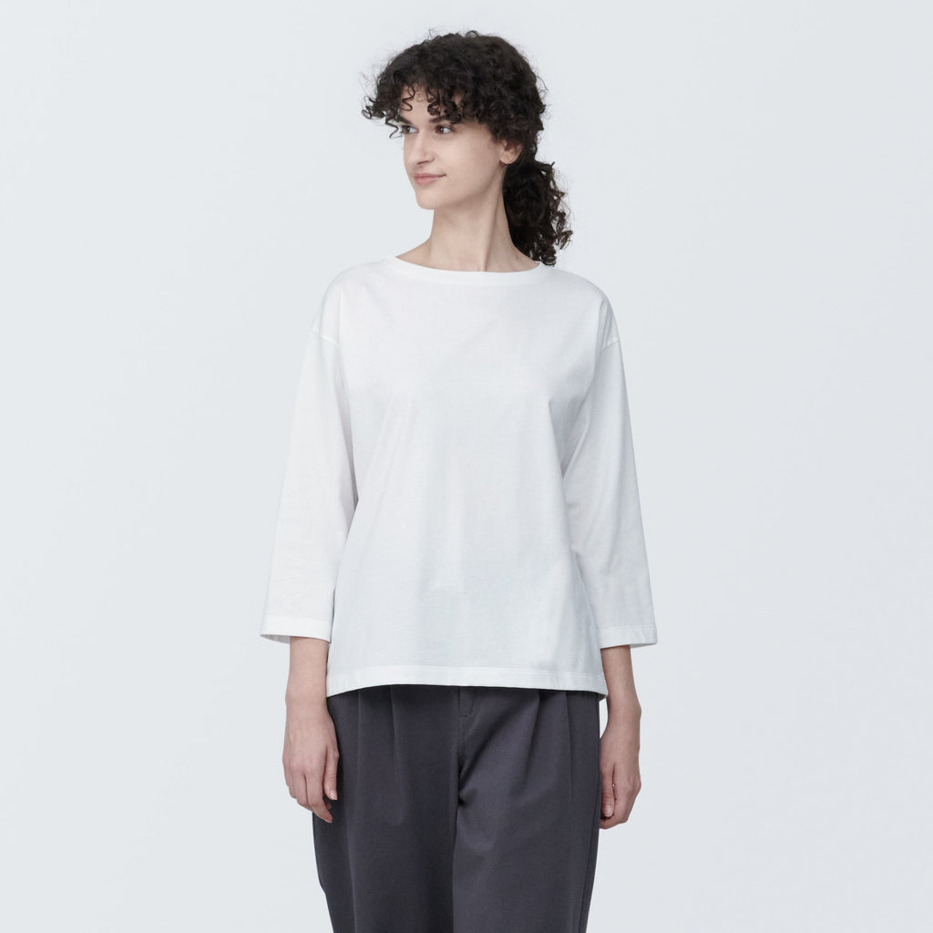 Women's Jersey Boatneck 3/4 Sleeve T-Shirt