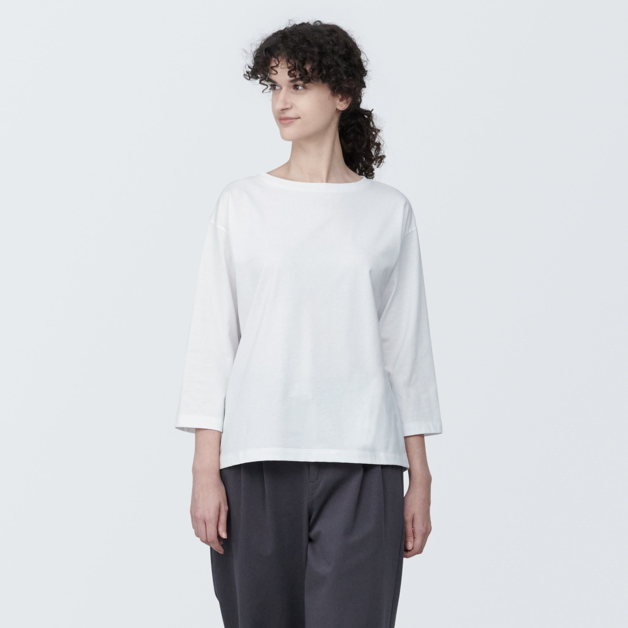 Women's Jersey Boatneck 3/4 Sleeve T-Shirt