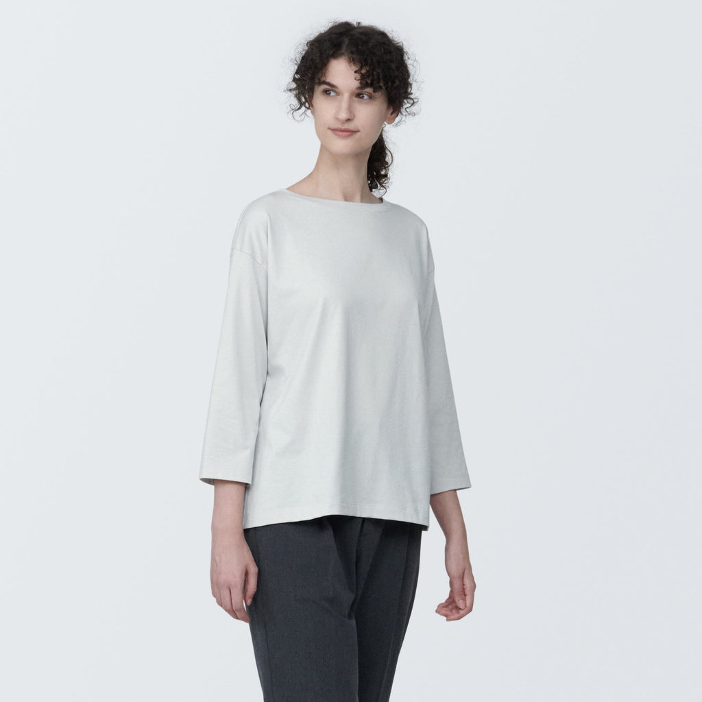 Women's Jersey Boatneck 3/4 Sleeve T-Shirt