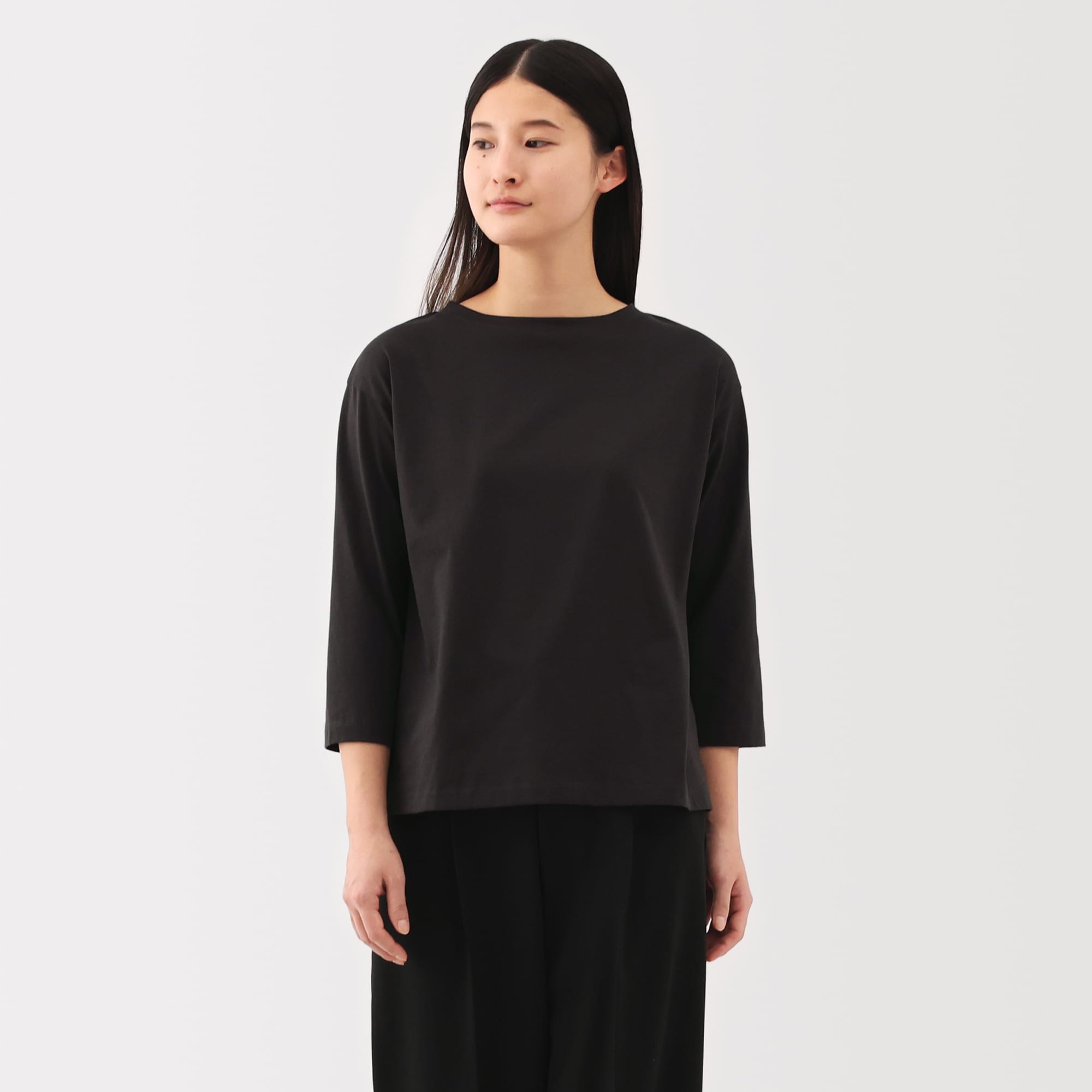 Women's Jersey Boatneck 3/4 Sleeve T-Shirt