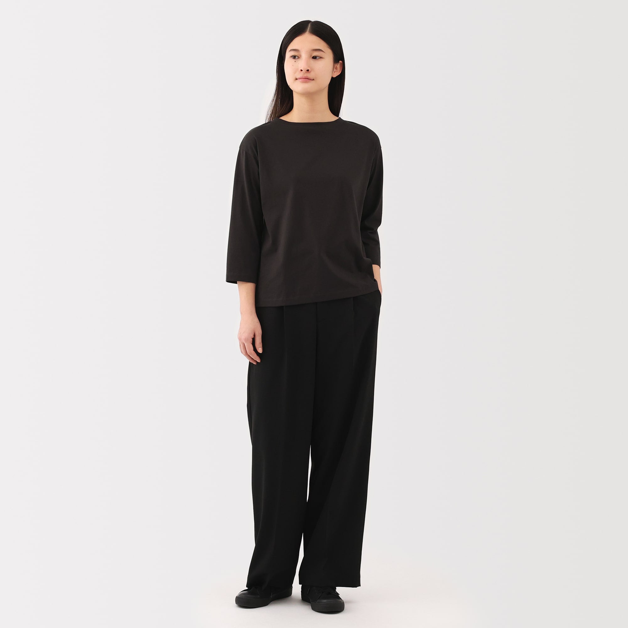 Women's Jersey Boatneck 3/4 Sleeve T-Shirt