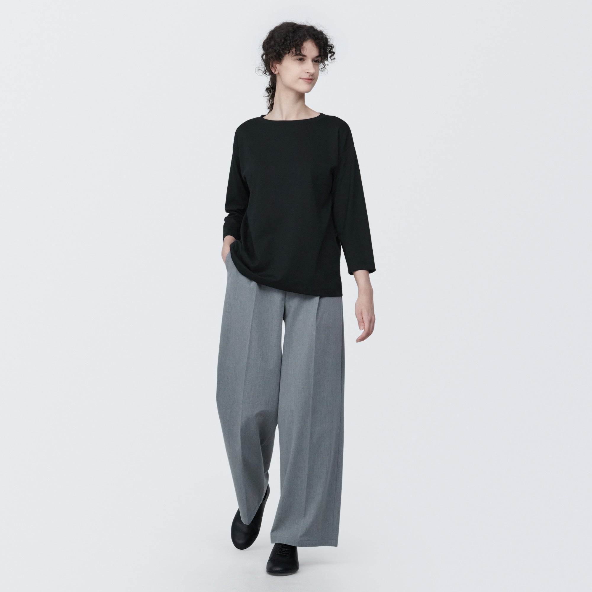 Women's Jersey Boatneck 3/4 Sleeve T-Shirt