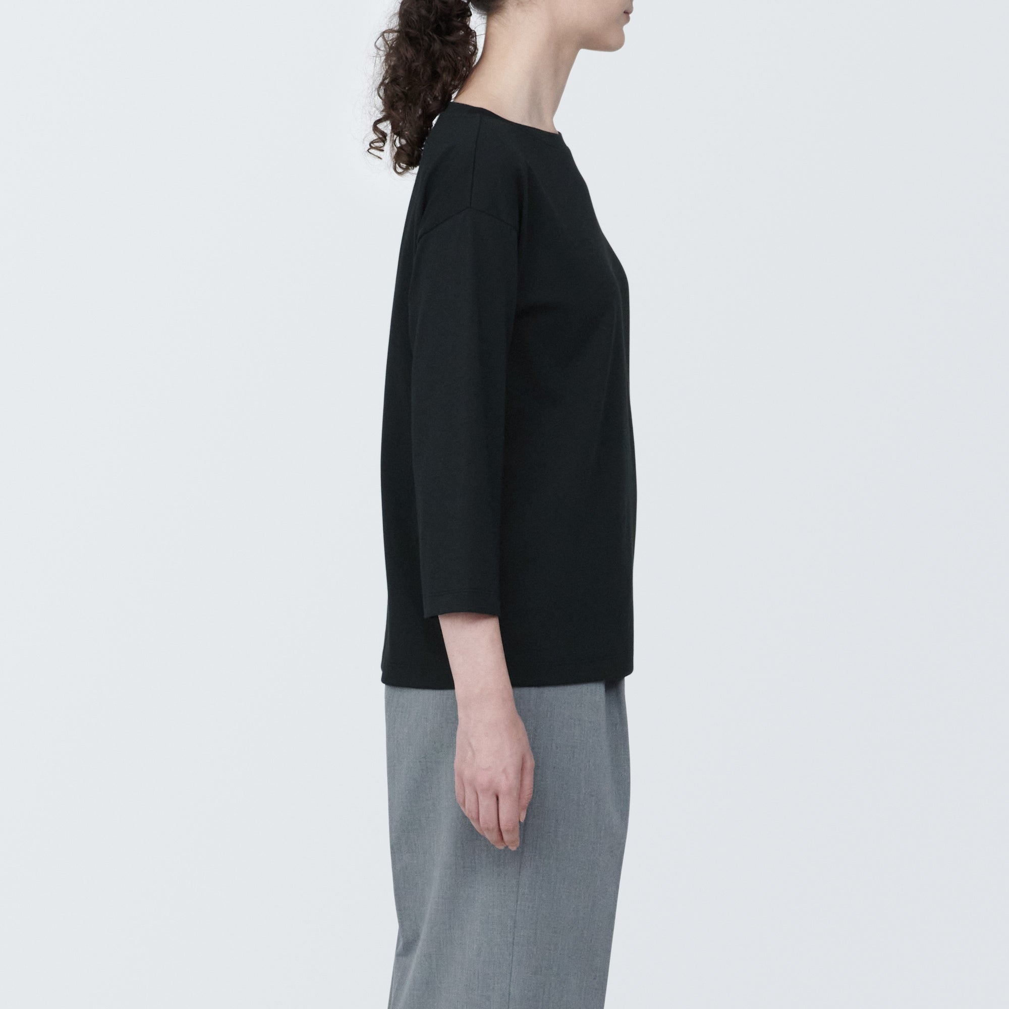 Women's Jersey Boatneck 3/4 Sleeve T-Shirt