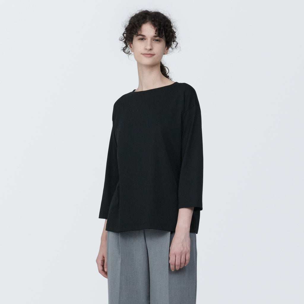 Women's Jersey Boatneck 3/4 Sleeve T-Shirt