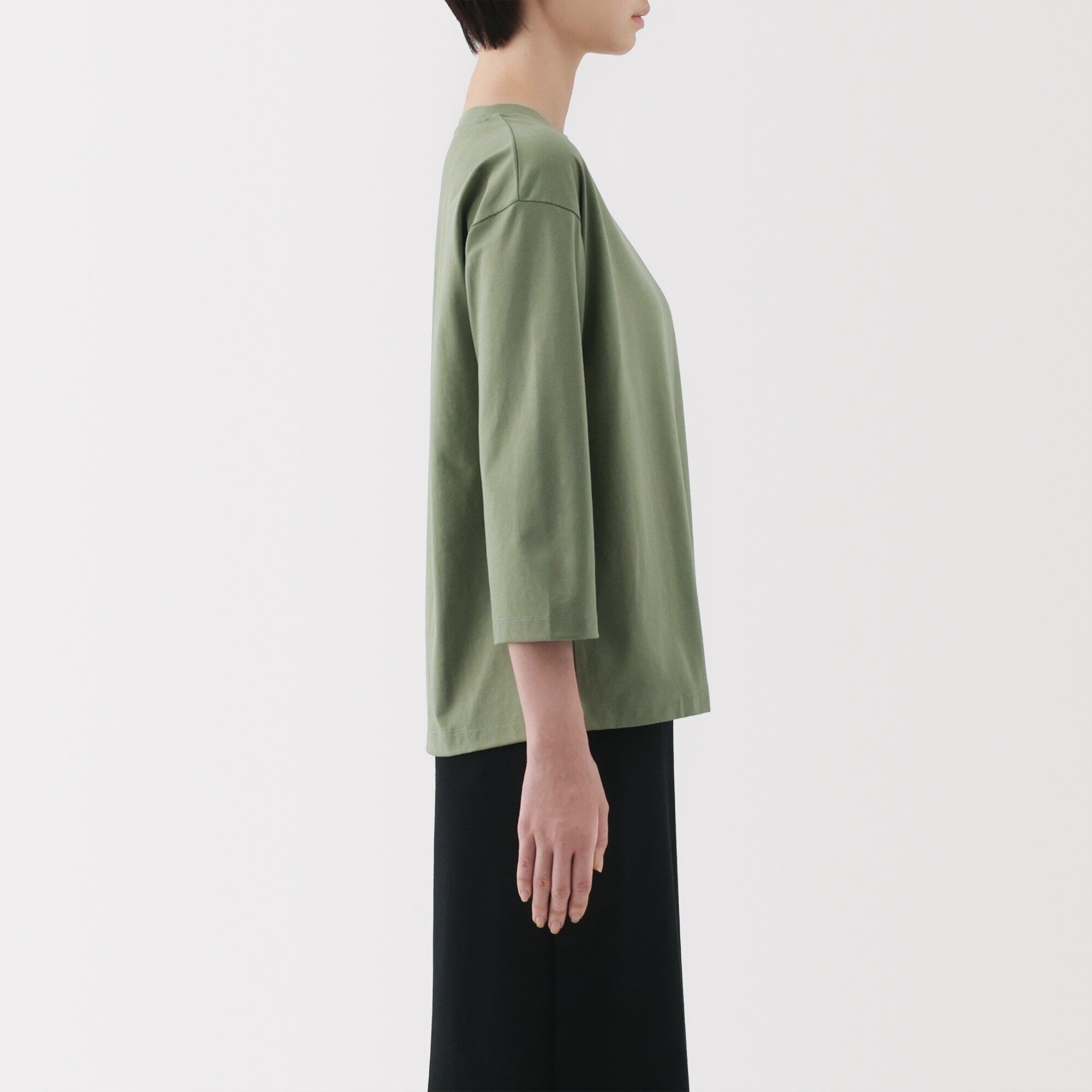 Women's Jersey Boatneck 3/4 Sleeve T-Shirt