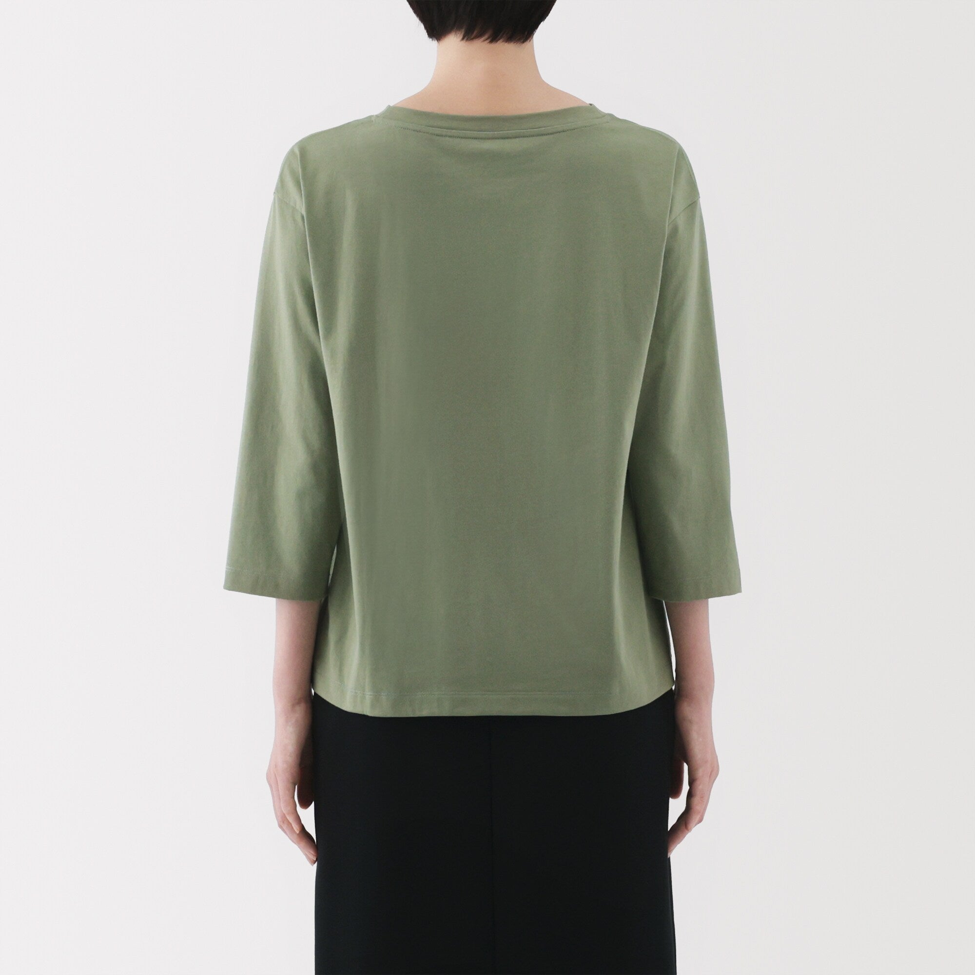 Women's Jersey Boatneck 3/4 Sleeve T-Shirt