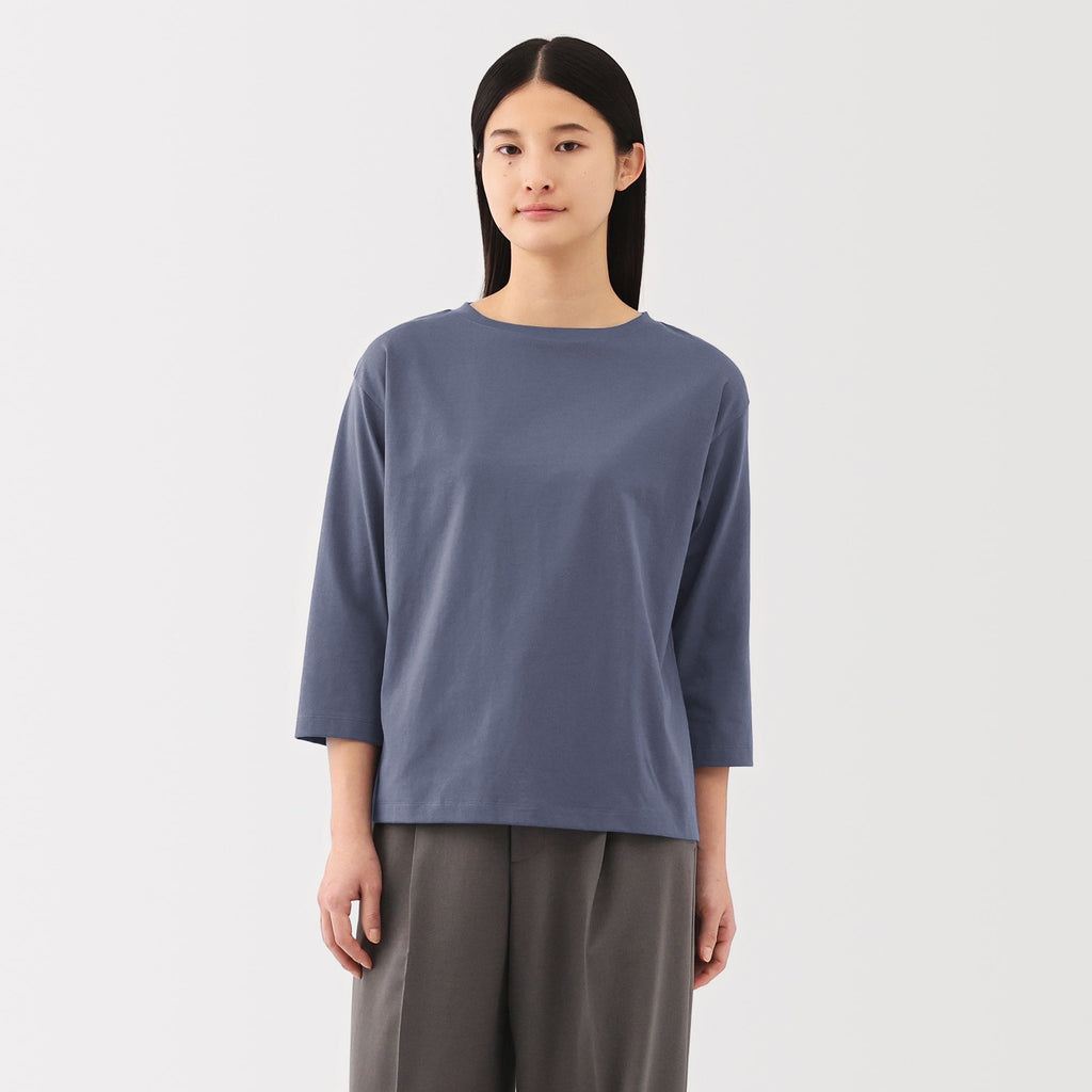 Women's Jersey Boatneck 3/4 Sleeve T-Shirt