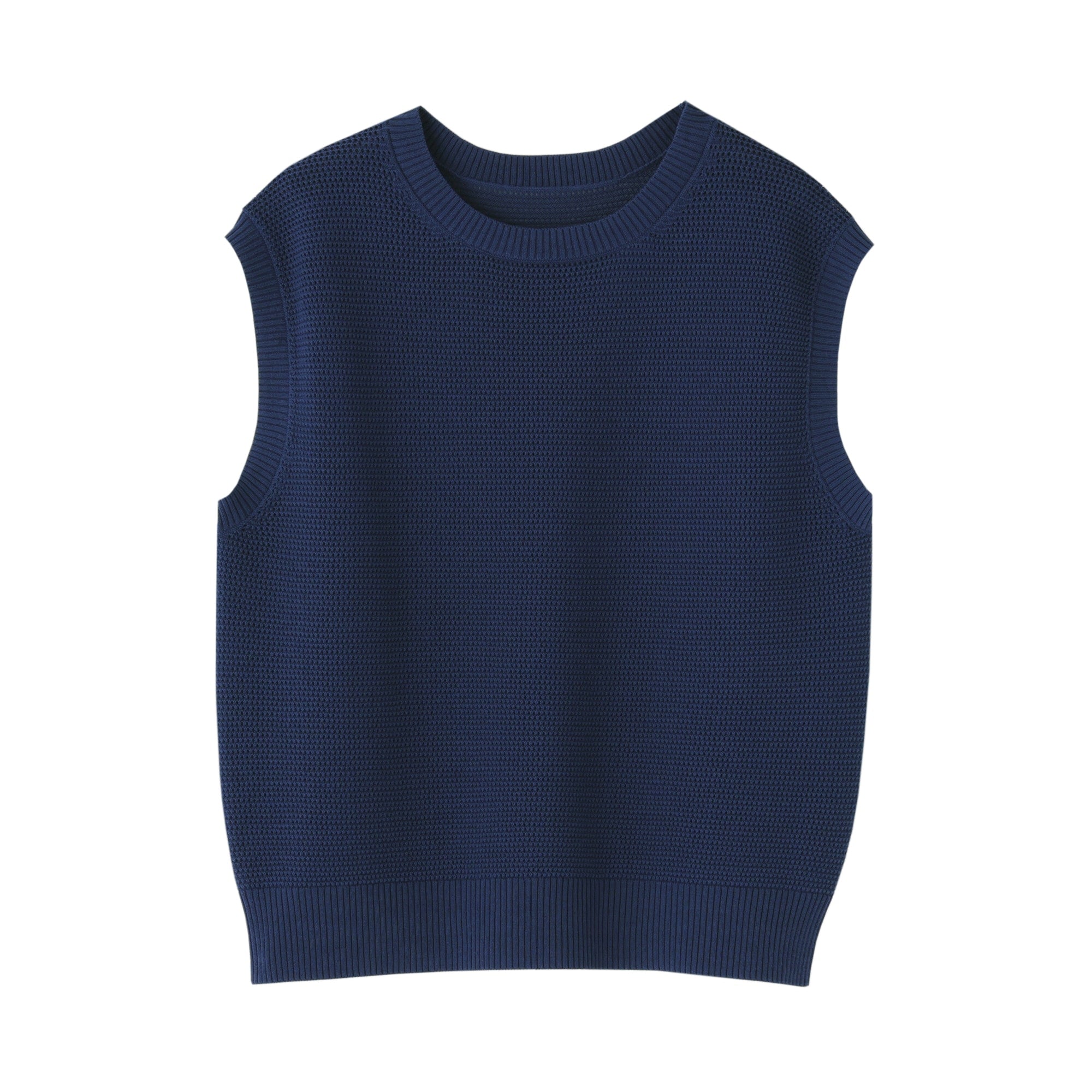 Women's High Twisted Yarn Mesh French Sleeve Sweater
