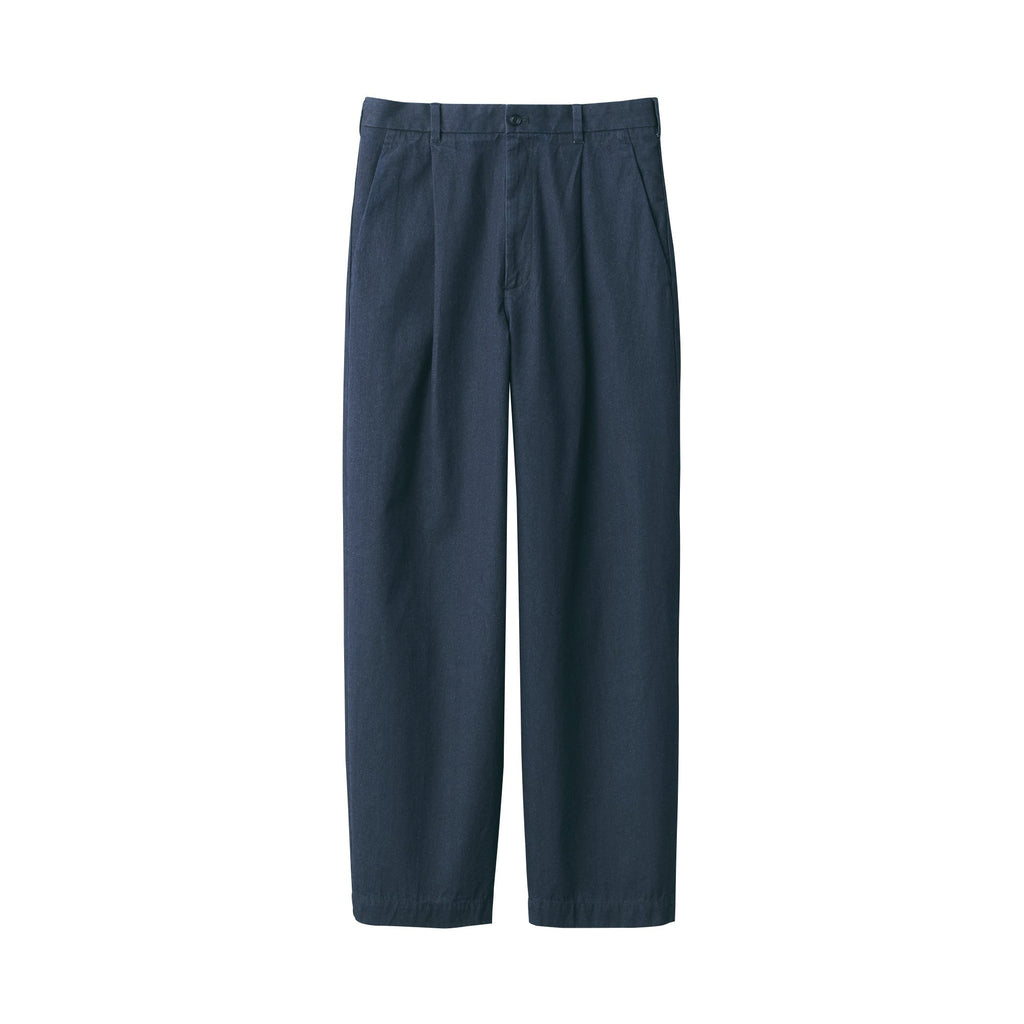 Men's Indigo Darted Wide Pants