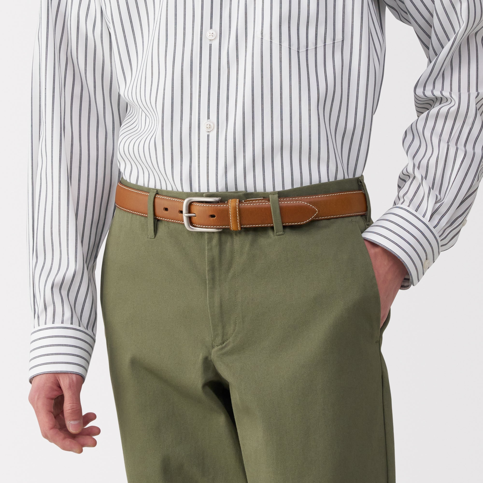 Tanned Leather Adjustable Belt