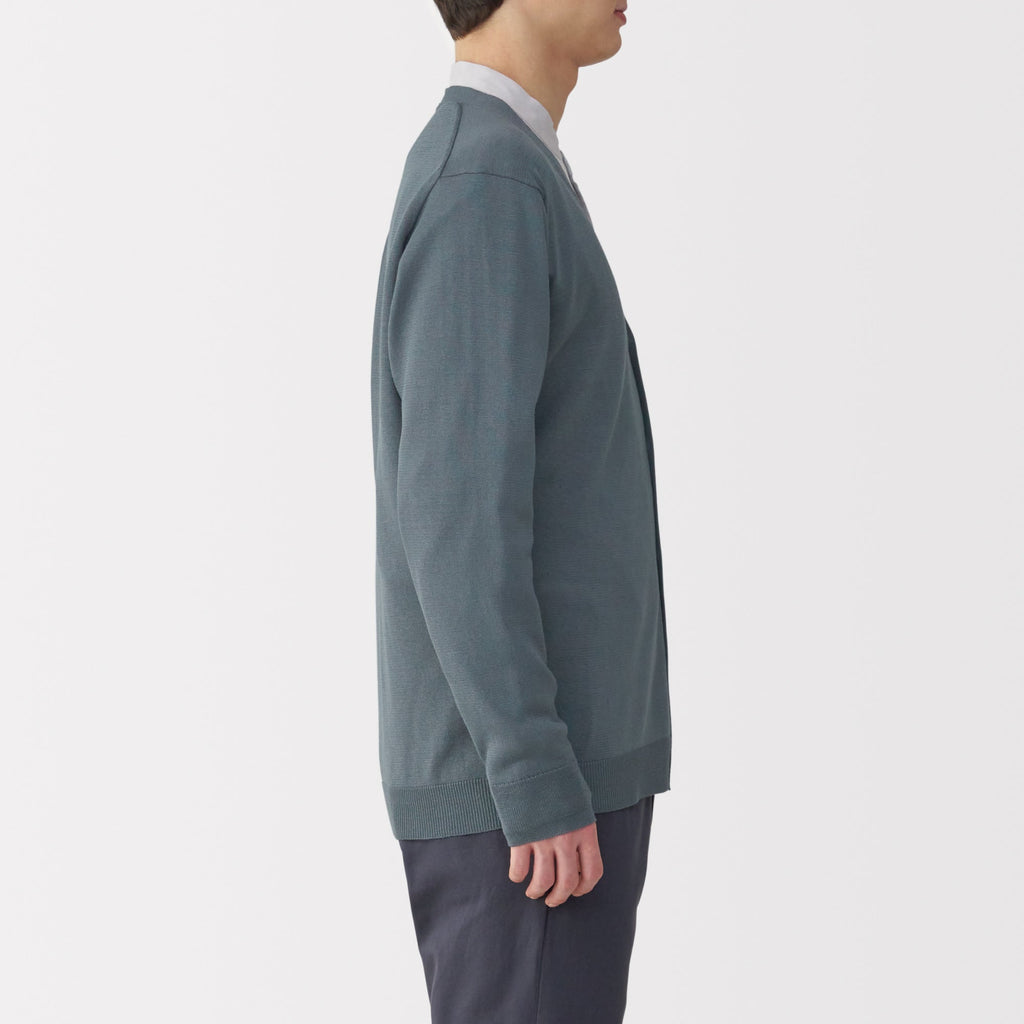 Men's Hemp Blend V-Neck Cardigan