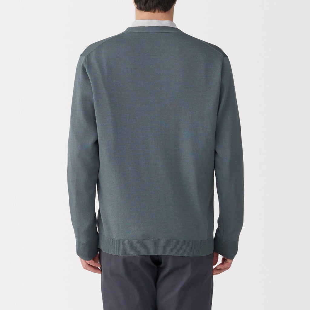 Men's Hemp Blend V-Neck Cardigan