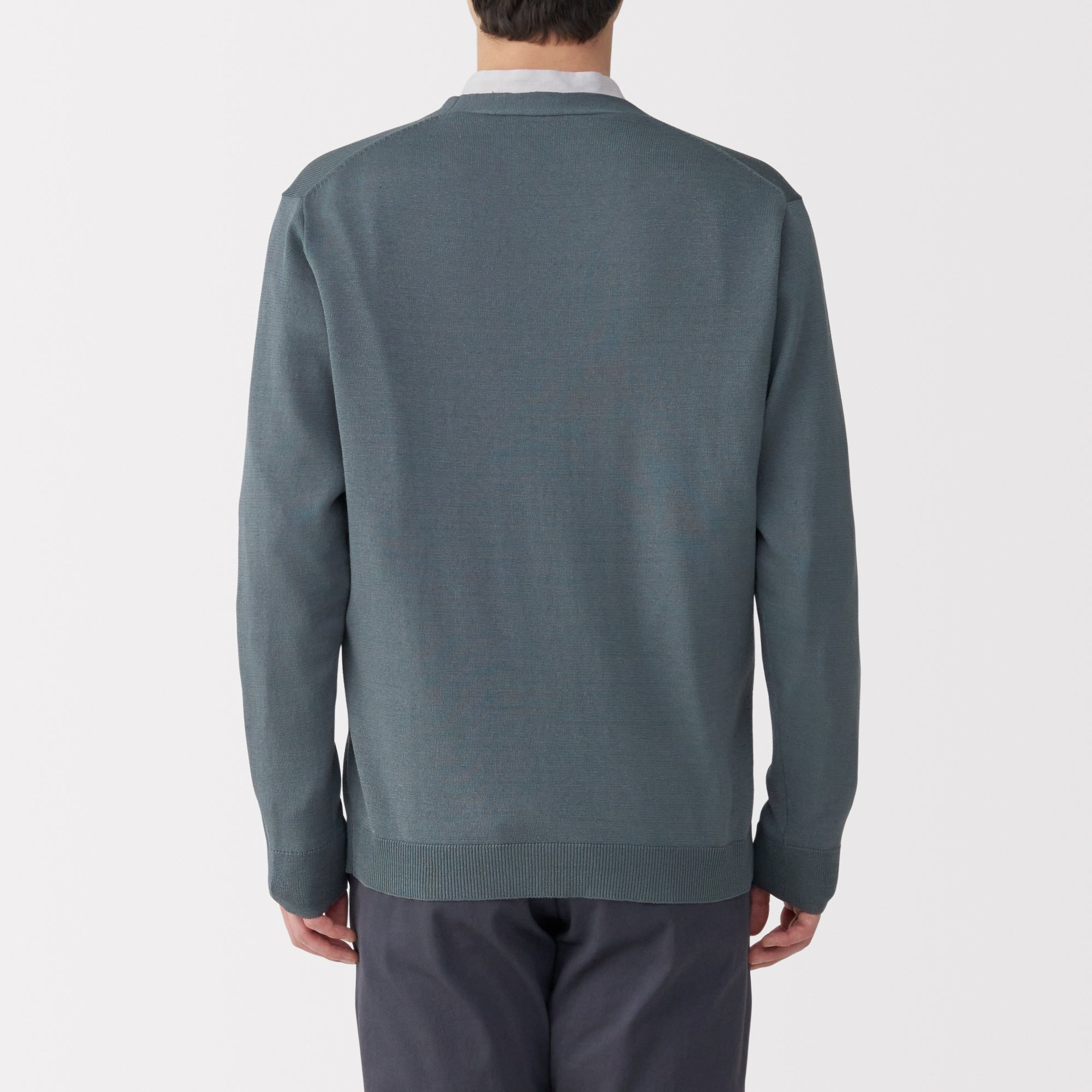Men's Hemp Blend V-Neck Cardigan