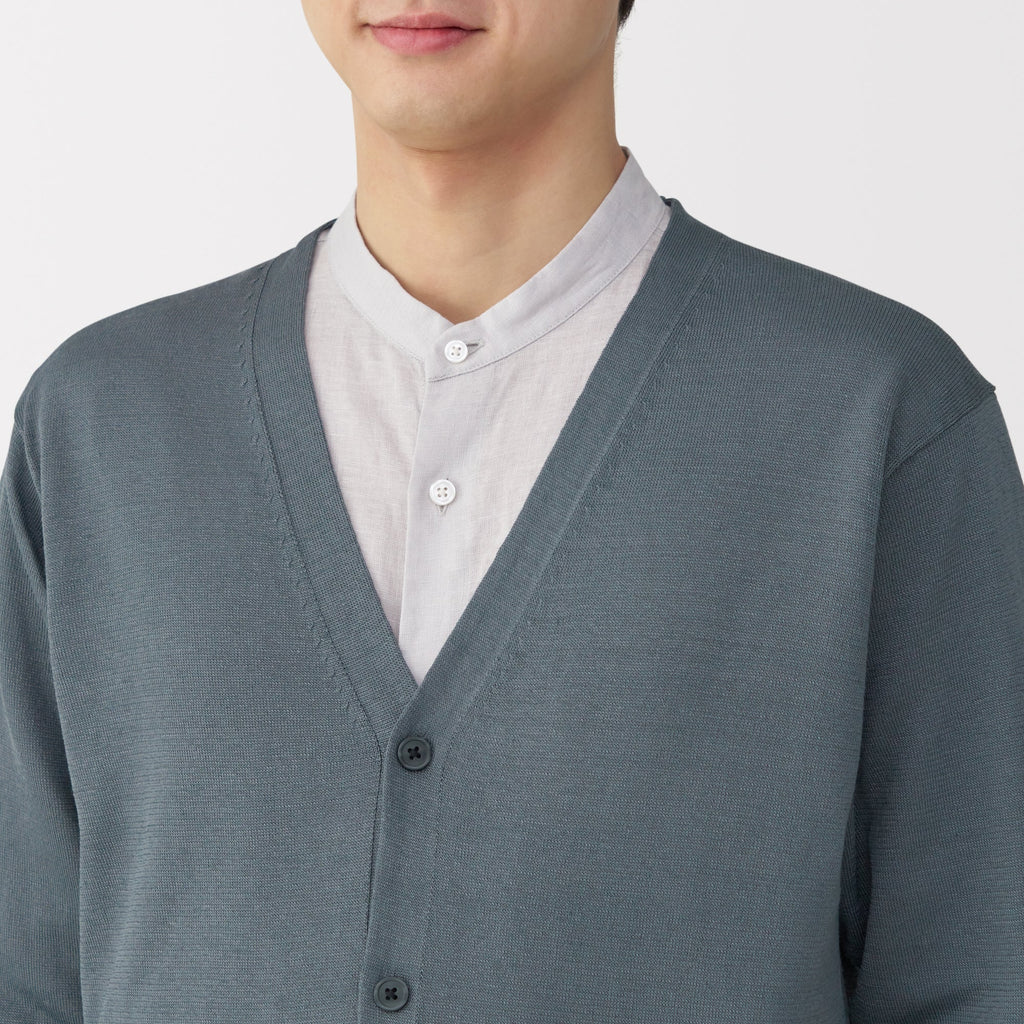Men's Hemp Blend V-Neck Cardigan