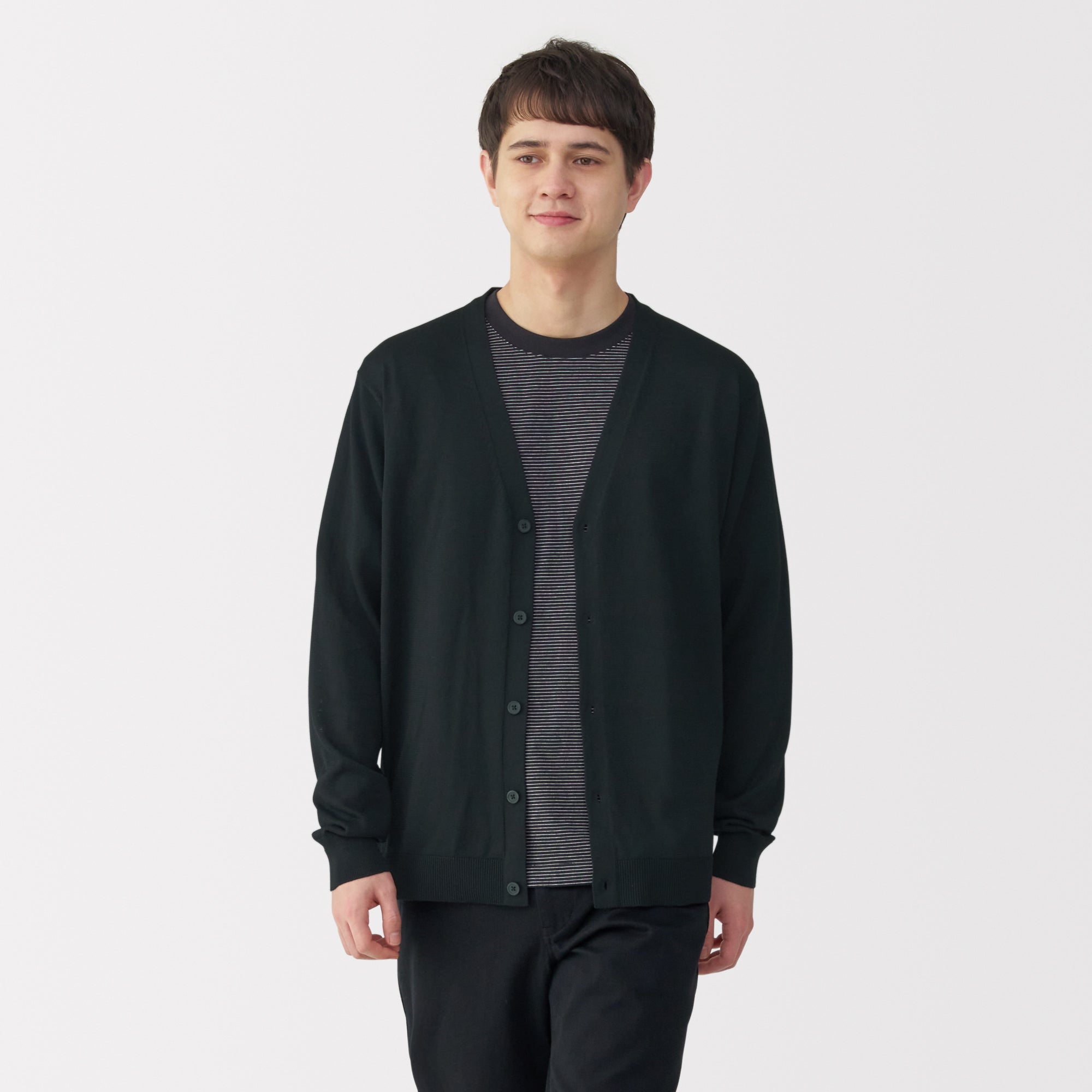 Men's Hemp Blend V-Neck Cardigan