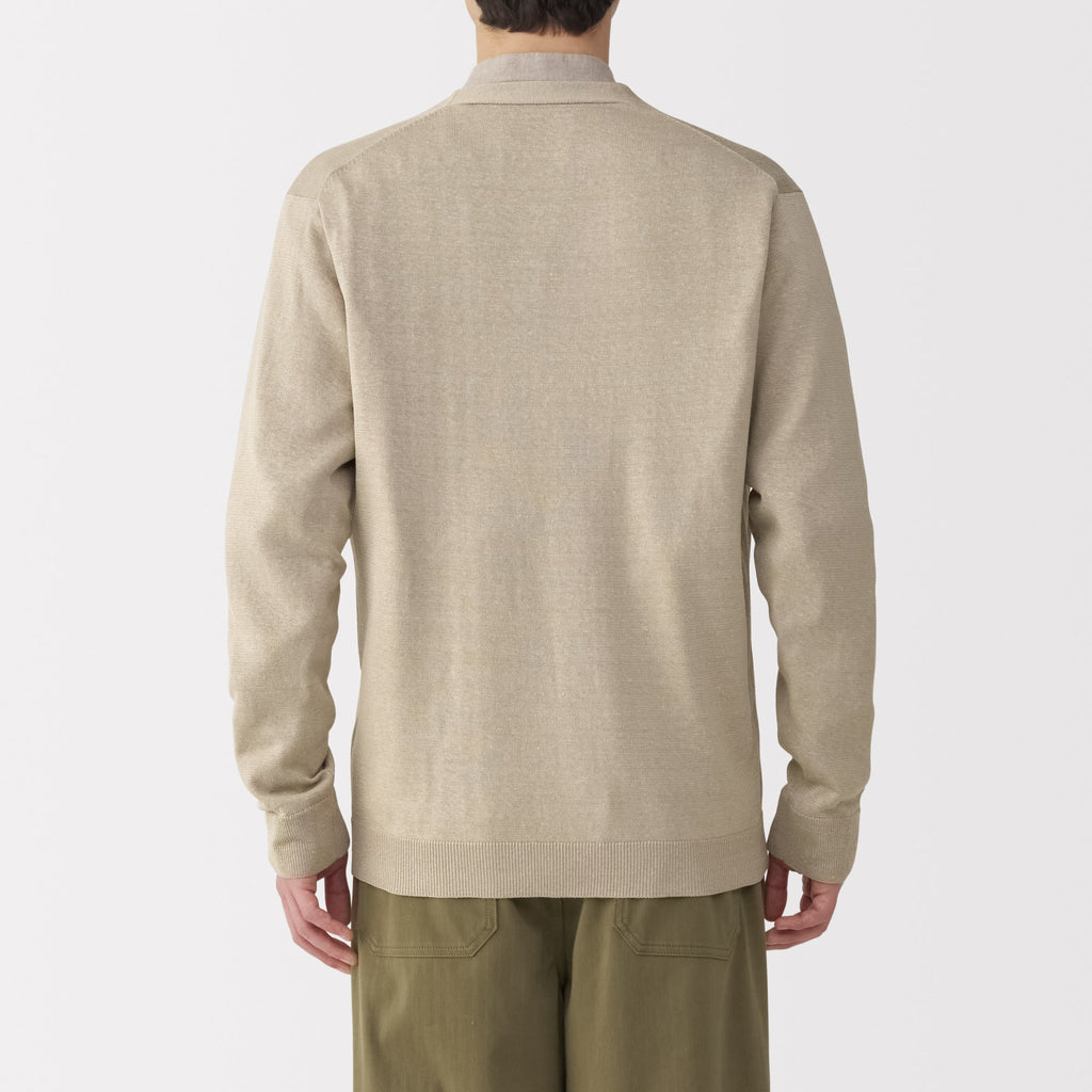 Men's Hemp Blend V-Neck Cardigan