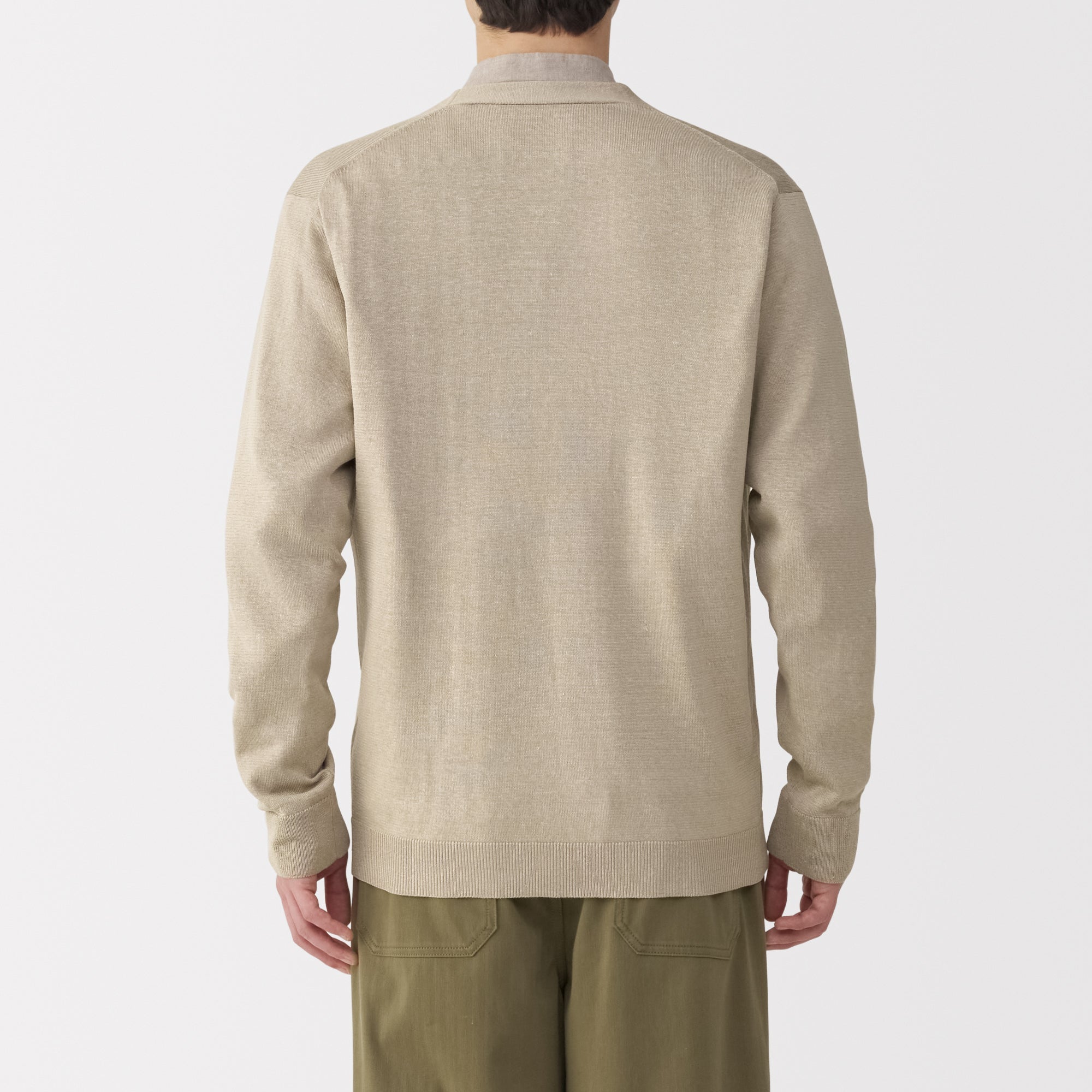 Men's Hemp Blend V-Neck Cardigan
