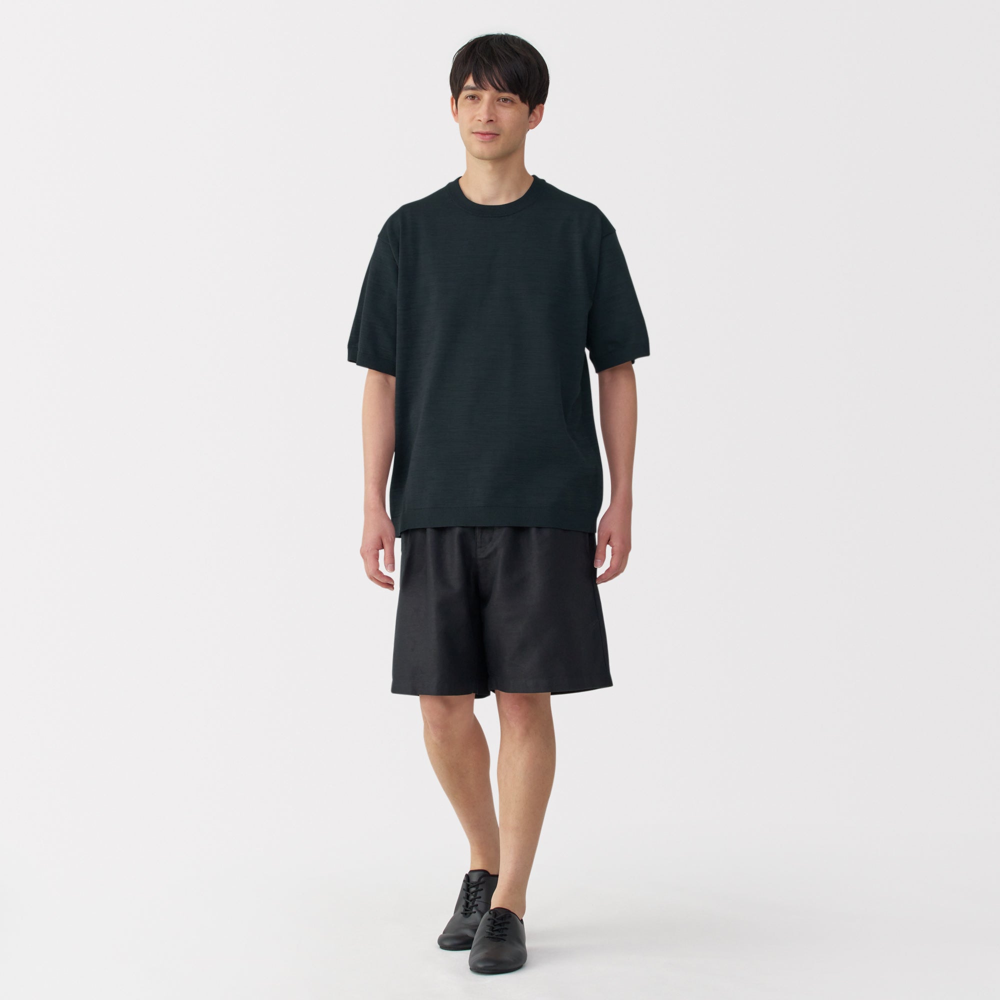 Men's Quick Dry Crew Neck Short Sleeve Knit T-Shirt