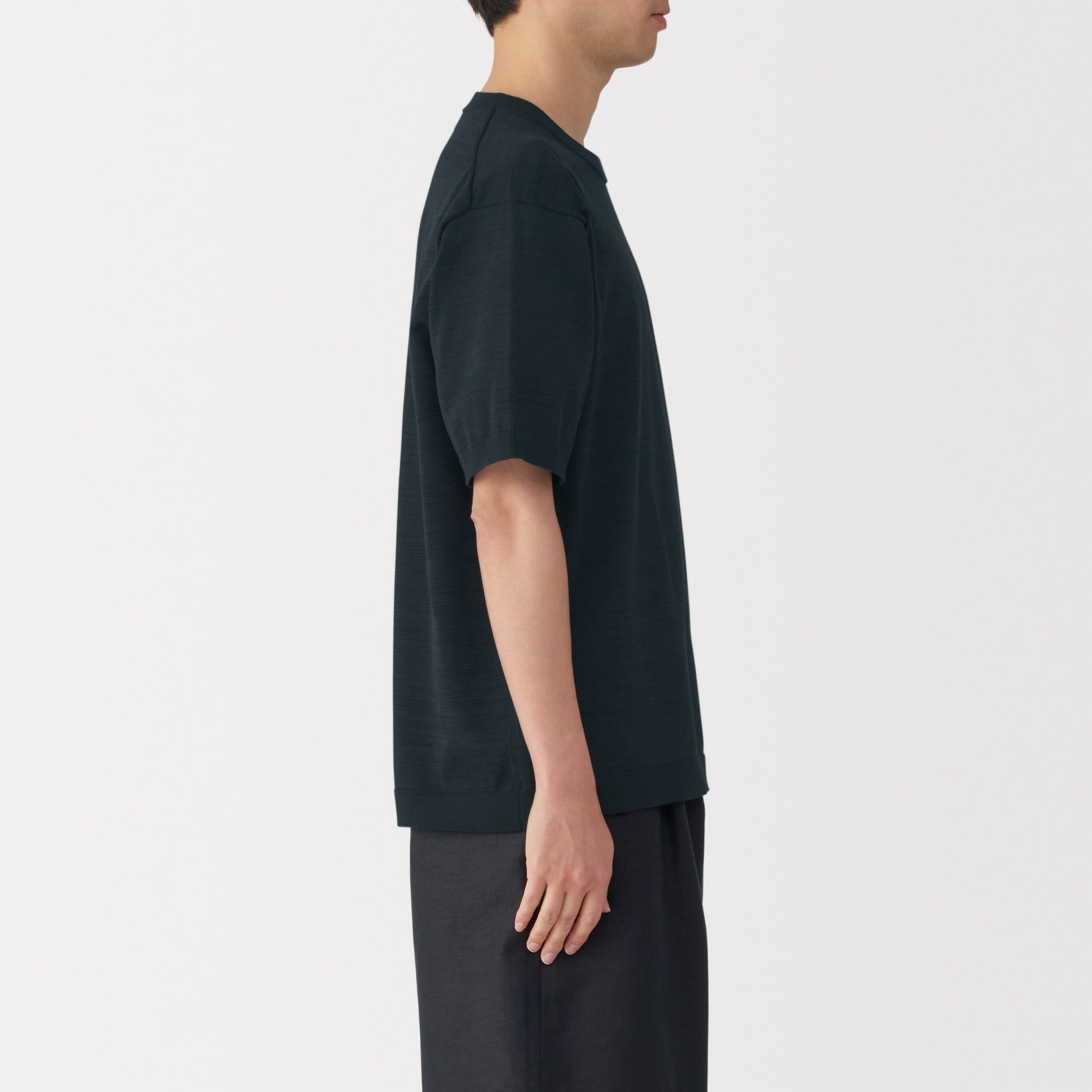 Men's Quick Dry Crew Neck Short Sleeve Knit T-Shirt