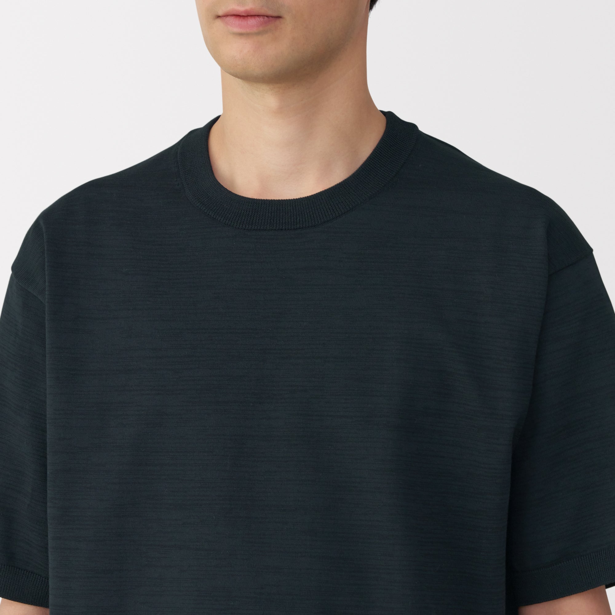 Men's Quick Dry Crew Neck Short Sleeve Knit T-Shirt