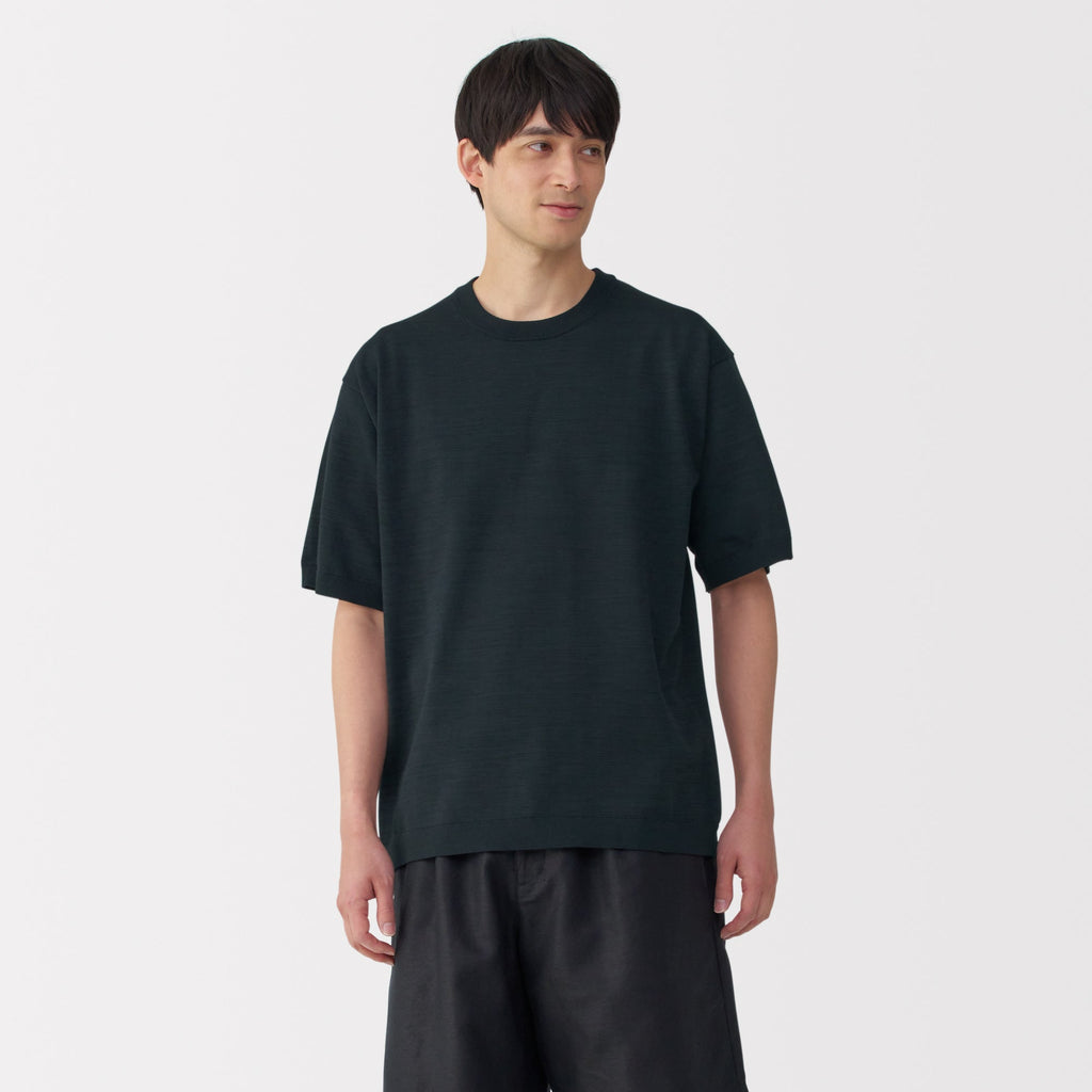 Men's Quick Dry Crew Neck Short Sleeve Knit T-Shirt