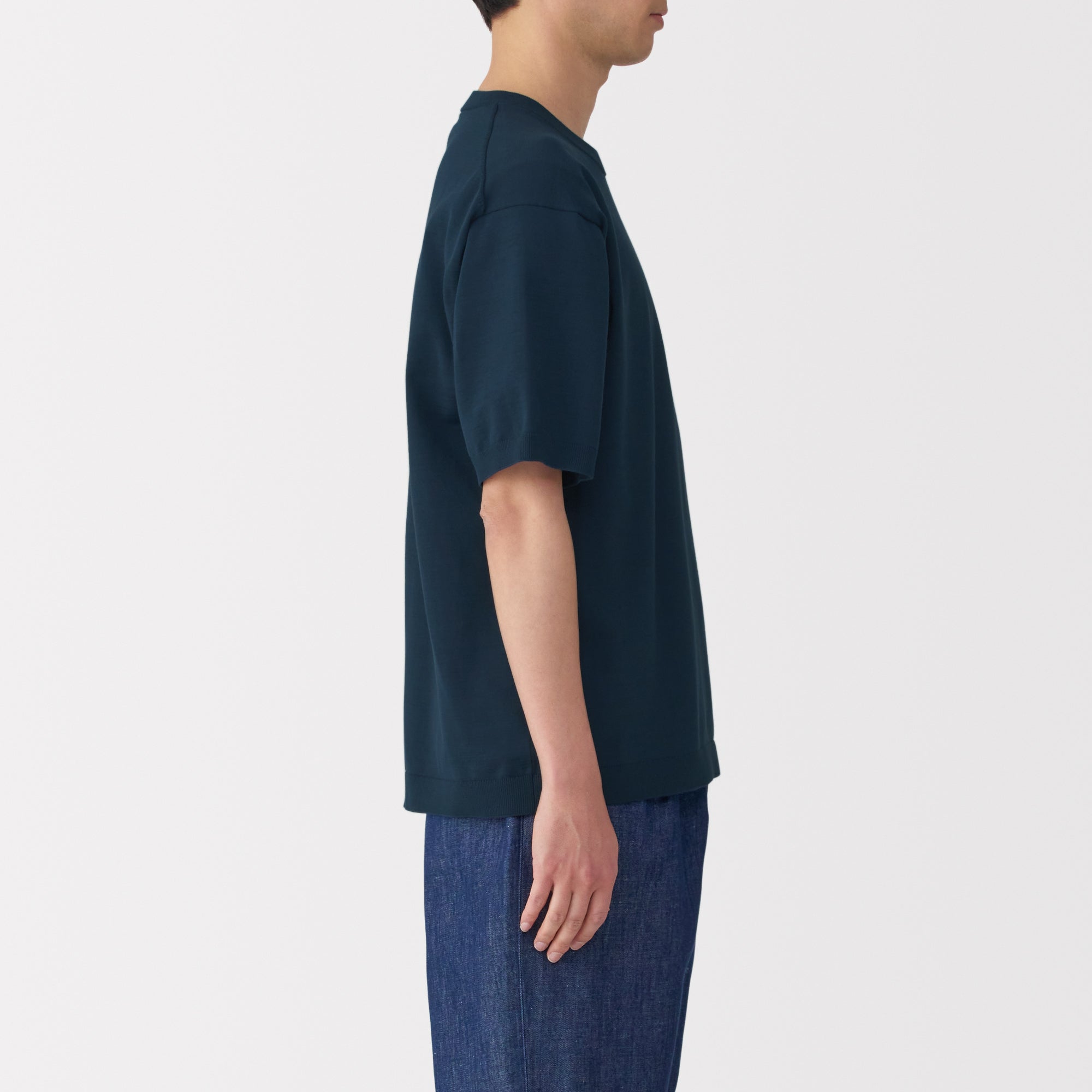 Men's Quick Dry Crew Neck Short Sleeve Knit T-Shirt