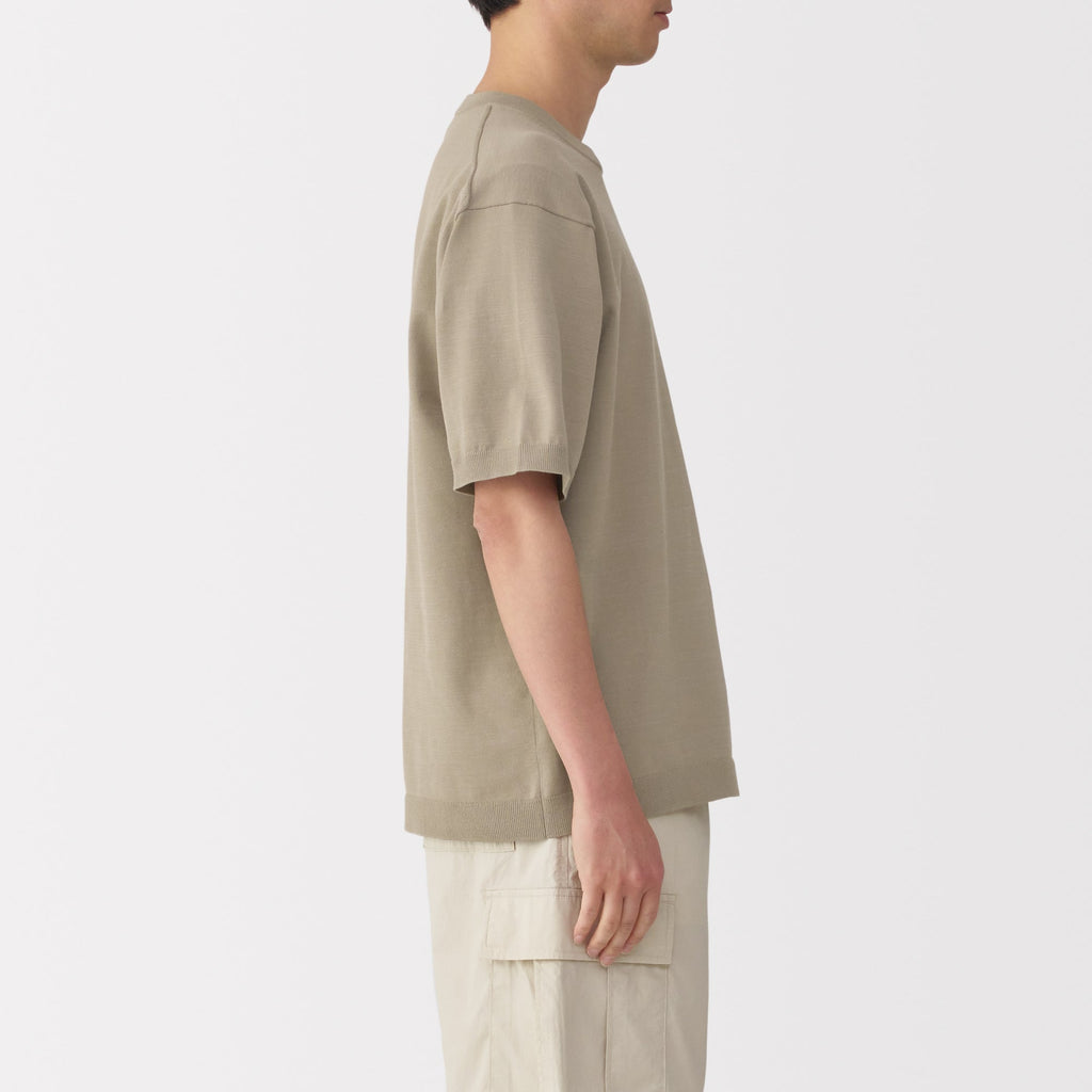 Men's Quick Dry Crew Neck Short Sleeve Knit T-Shirt