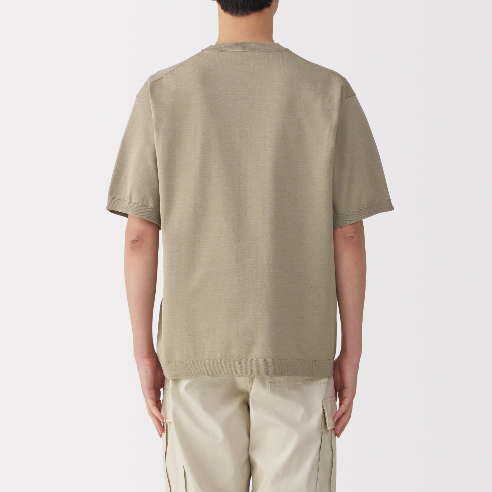 Men's Quick Dry Crew Neck Short Sleeve Knit T-Shirt