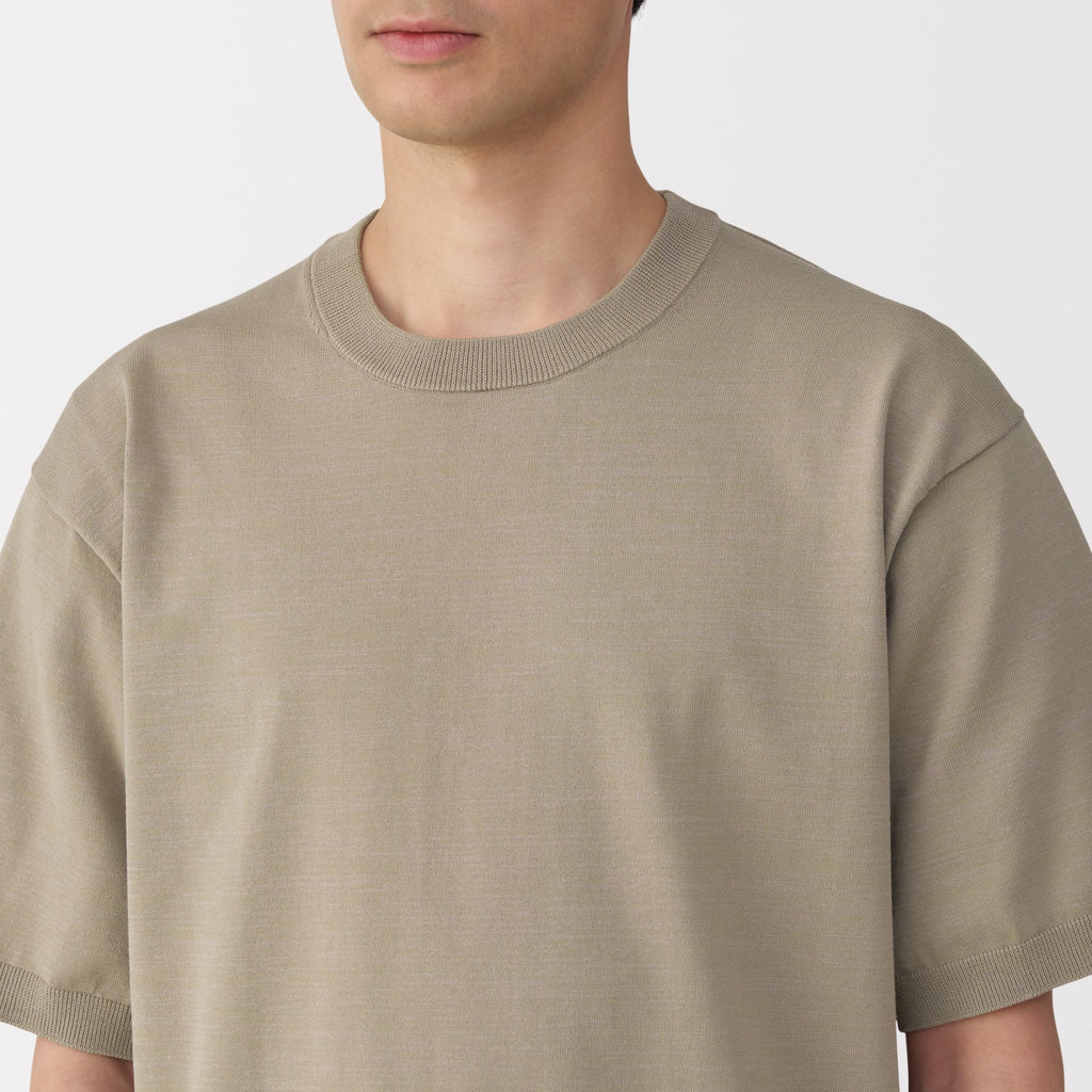 Men's Quick Dry Crew Neck Short Sleeve Knit T-Shirt