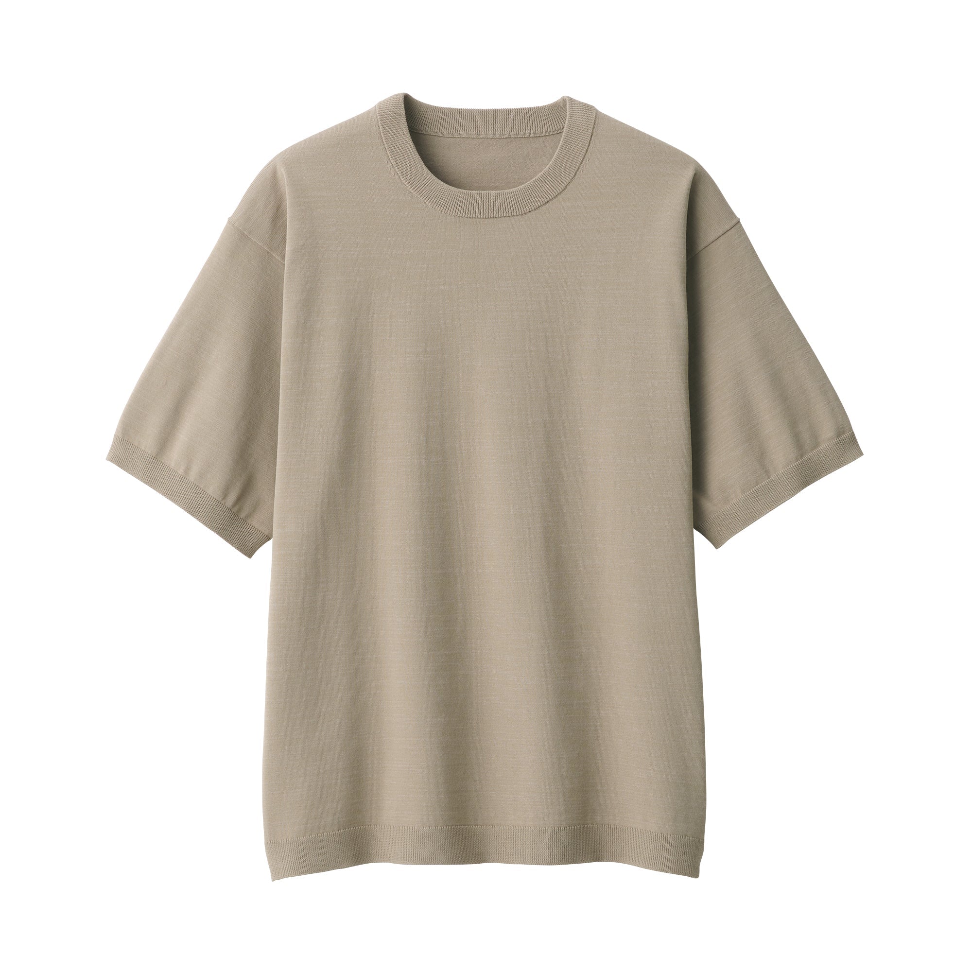 Men's Quick Dry Crew Neck Short Sleeve Knit T-Shirt