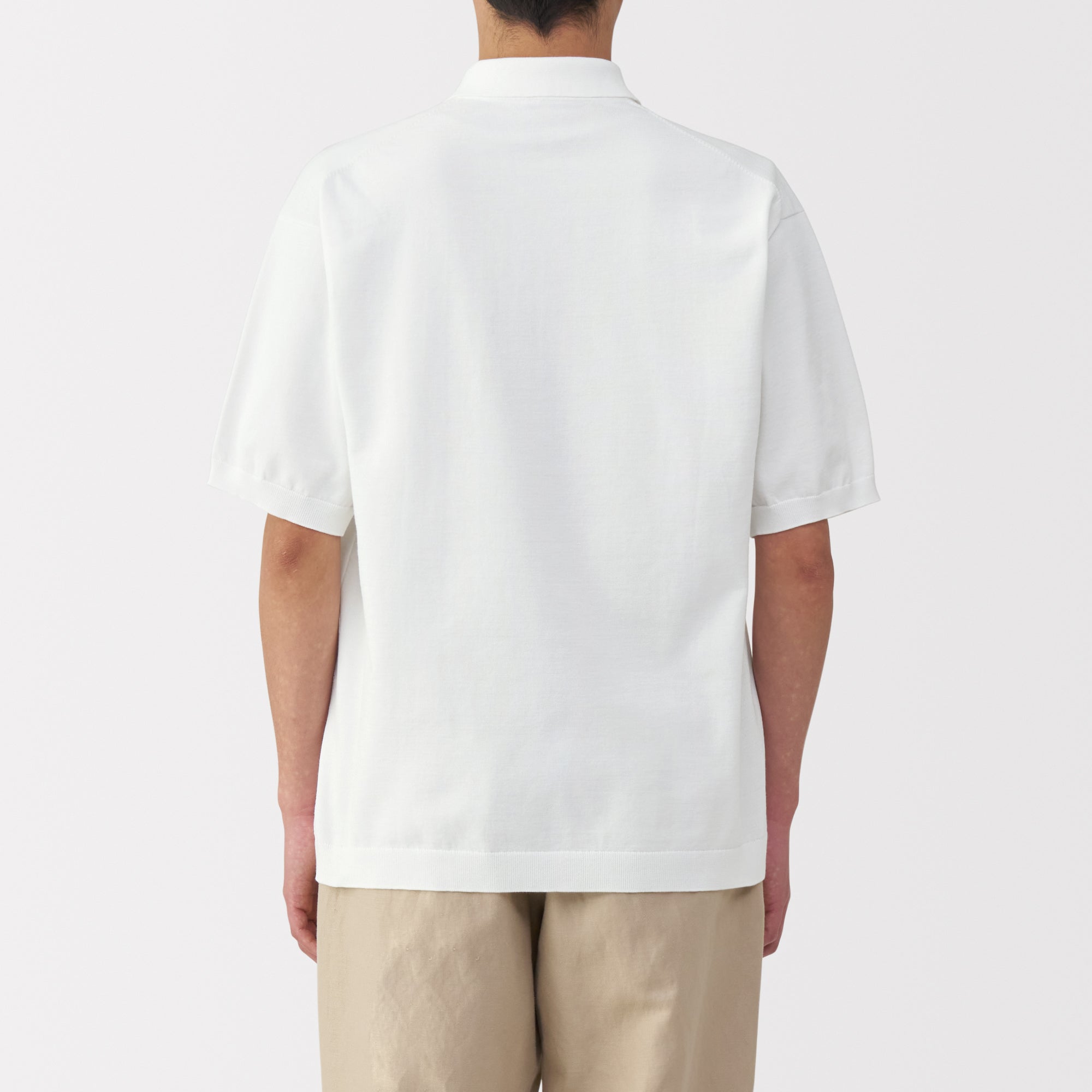 Men's Quick Dry Crew Neck Short Sleeve Knit Polo Shirt