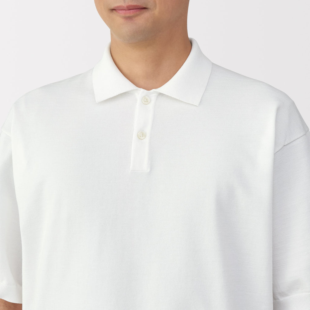 Men's Quick Dry Crew Neck Short Sleeve Knit Polo Shirt