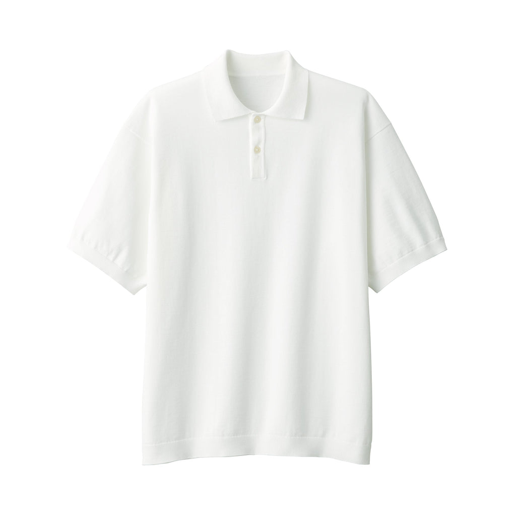 Men's Quick Dry Crew Neck Short Sleeve Knit Polo Shirt